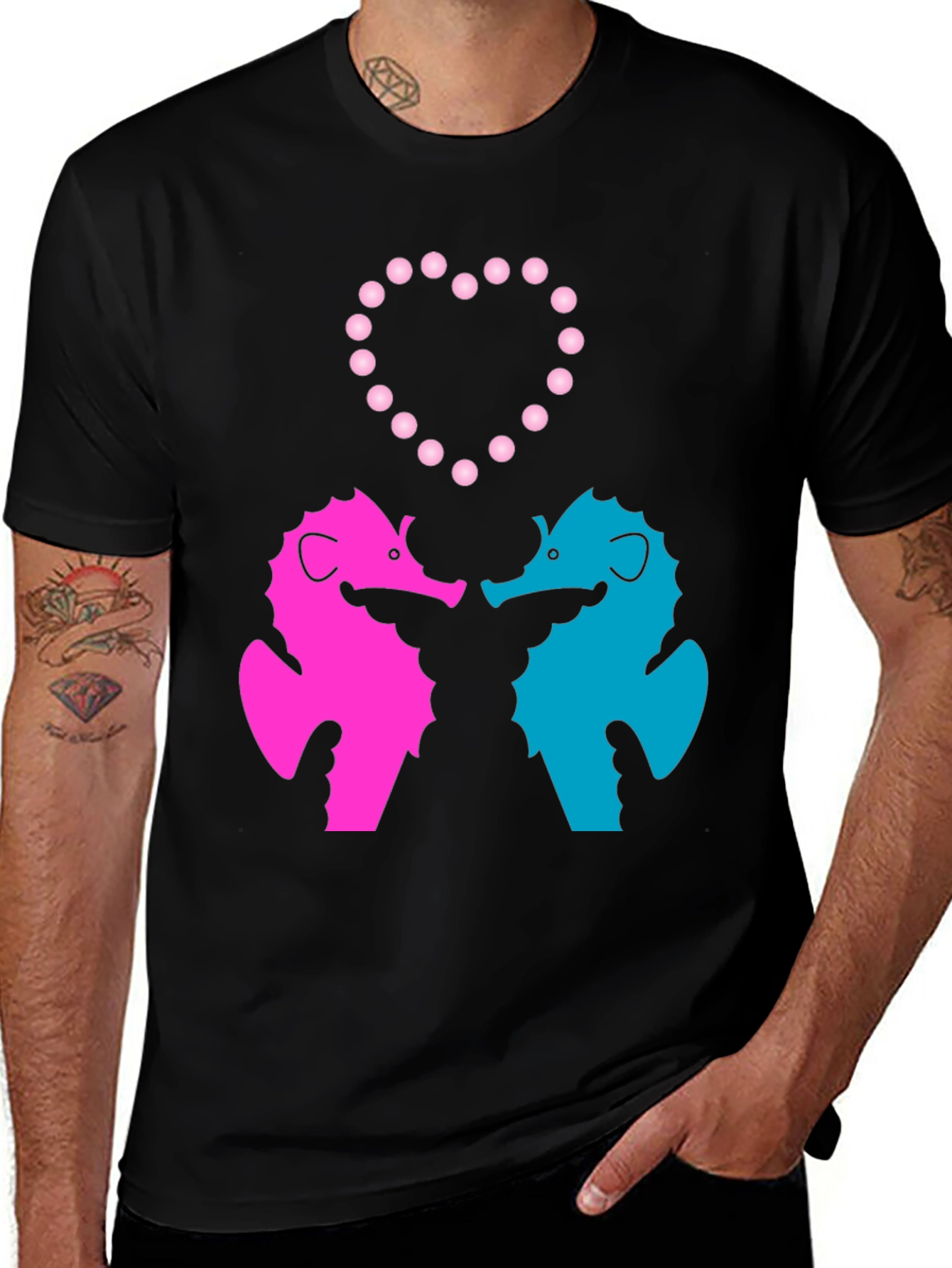 Variant 17 of Seahorse Love Graphic Tee