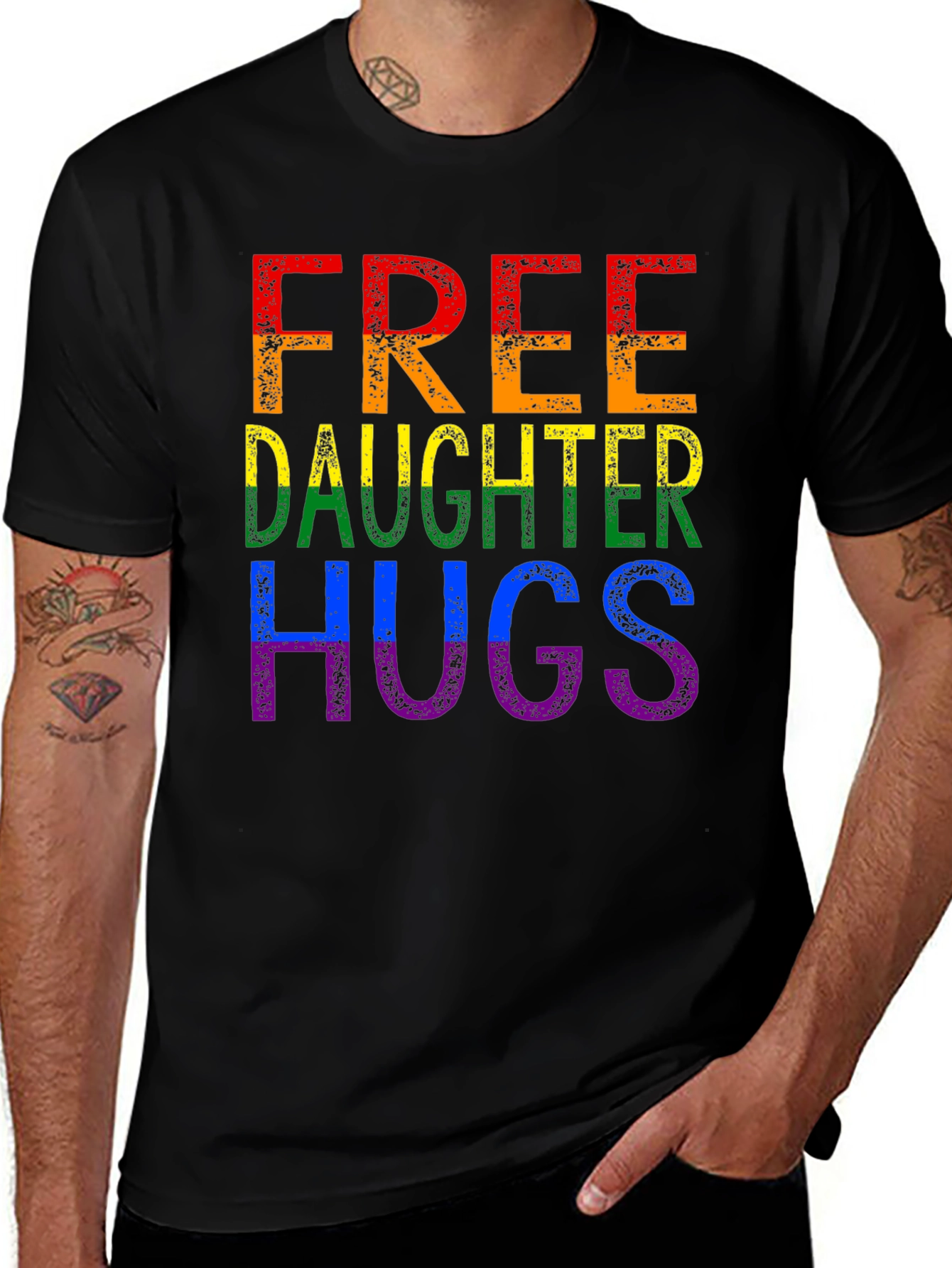 Free Daughter Hugs LGBT Pride T-Shirt
