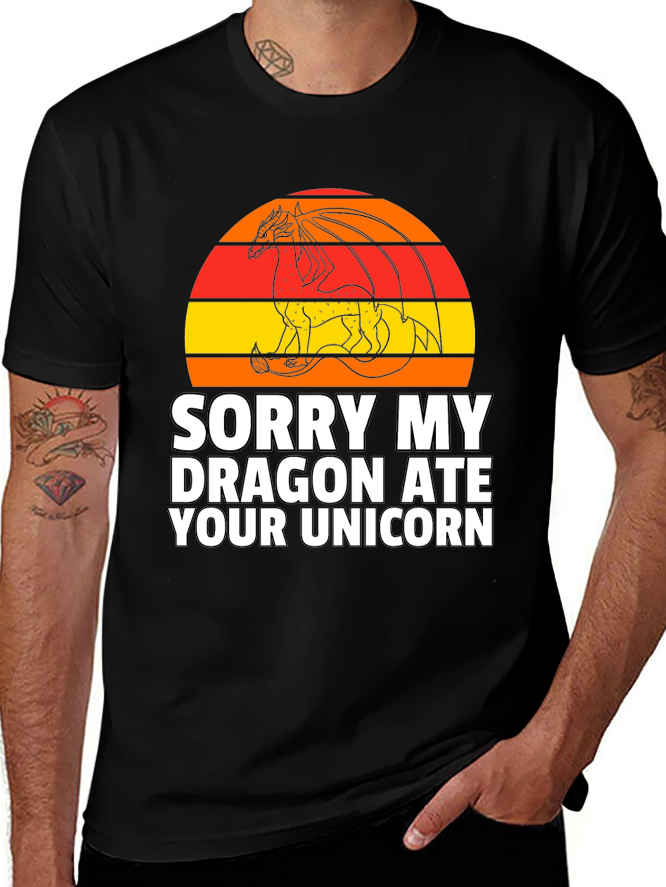 Variant 18 of Sorry My Dragon Ate Your Unicorn T-Shirt