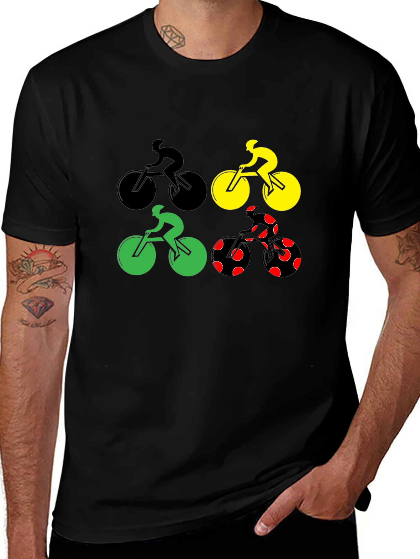 Variant 27 of Cycling T-Shirt - Colorful Bike Design