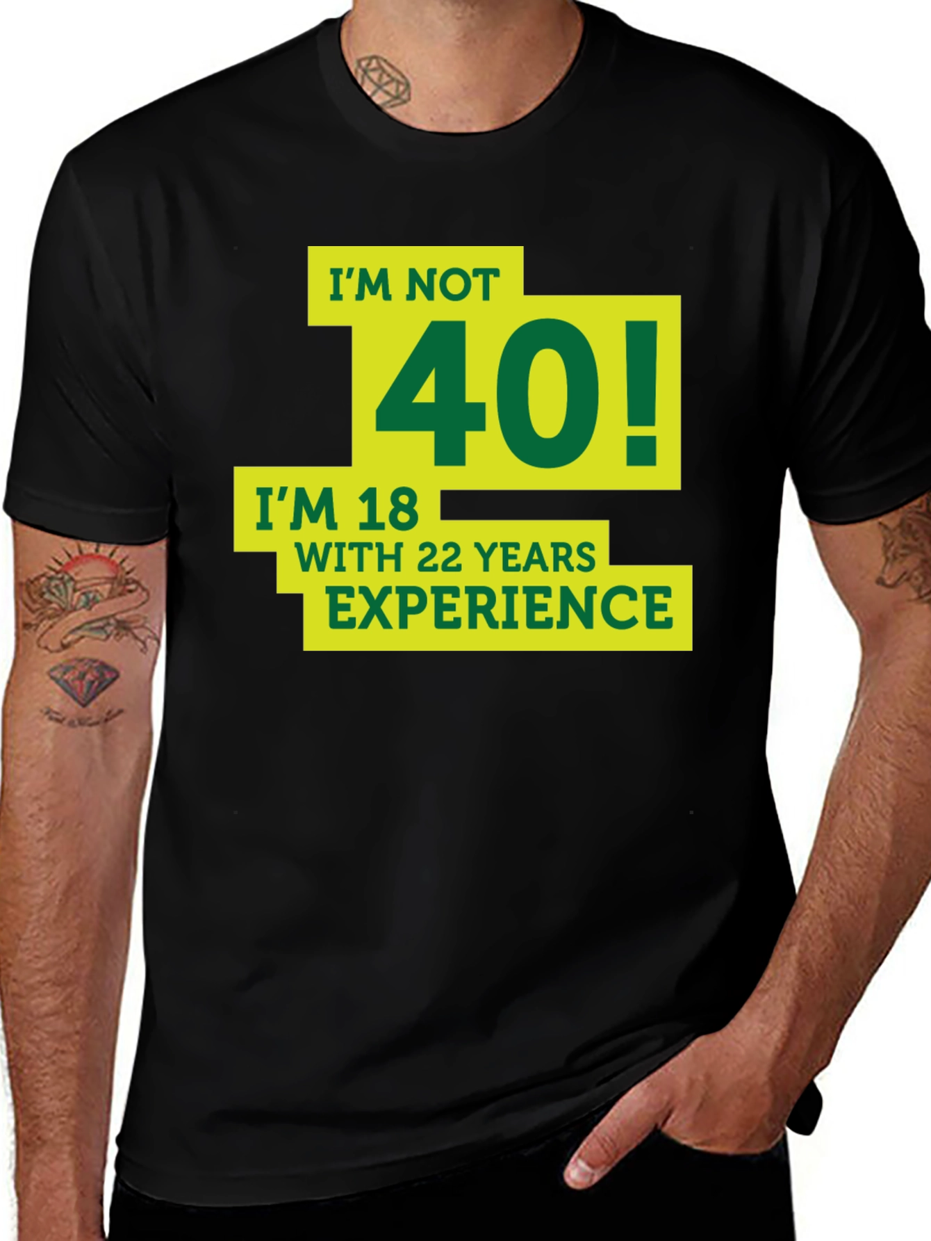 Variant 14 of Funny 40th Birthday T-Shirt - I'm Not 40!