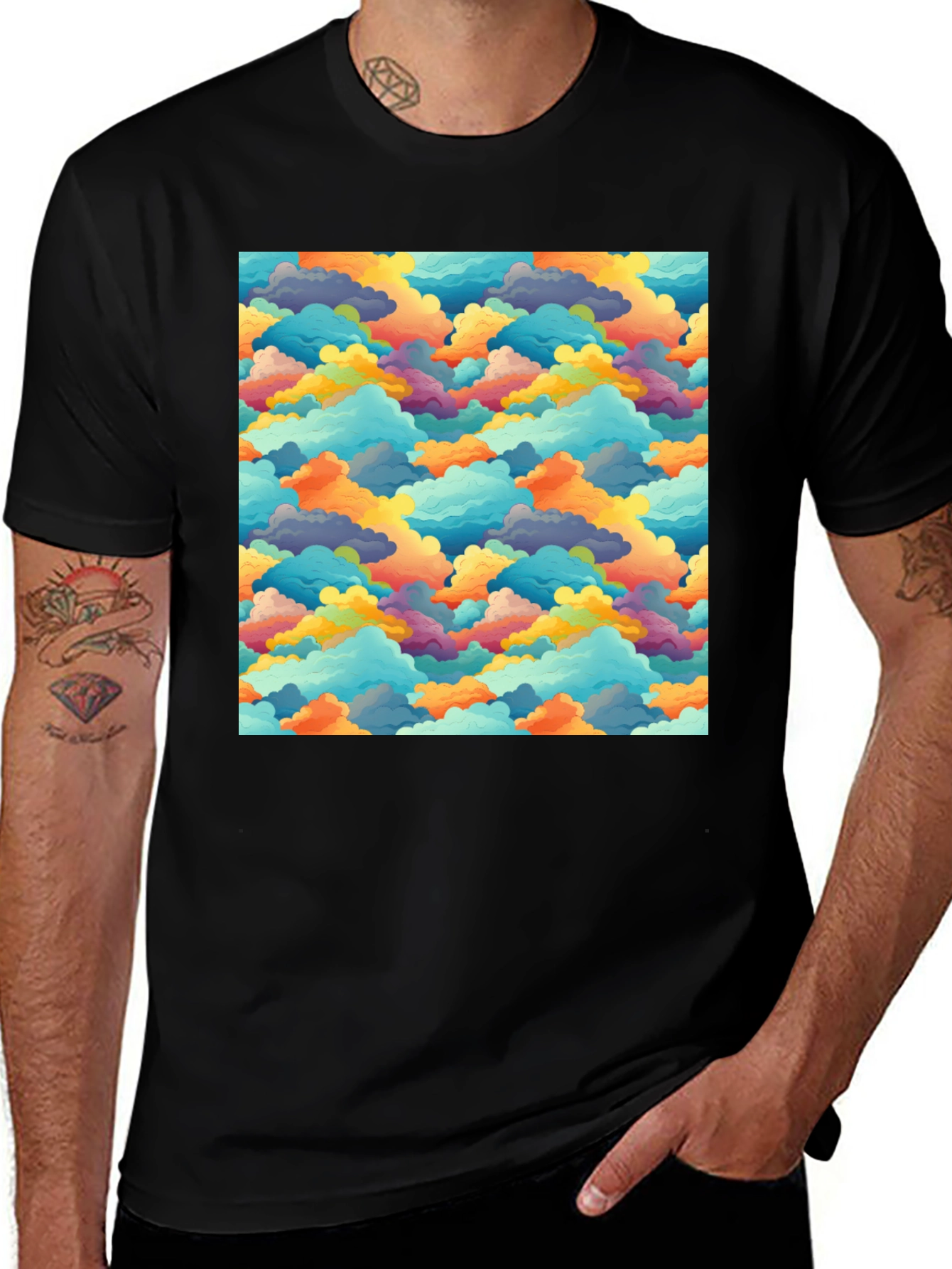 Variant 2 of Cloudscape Pattern Tee
