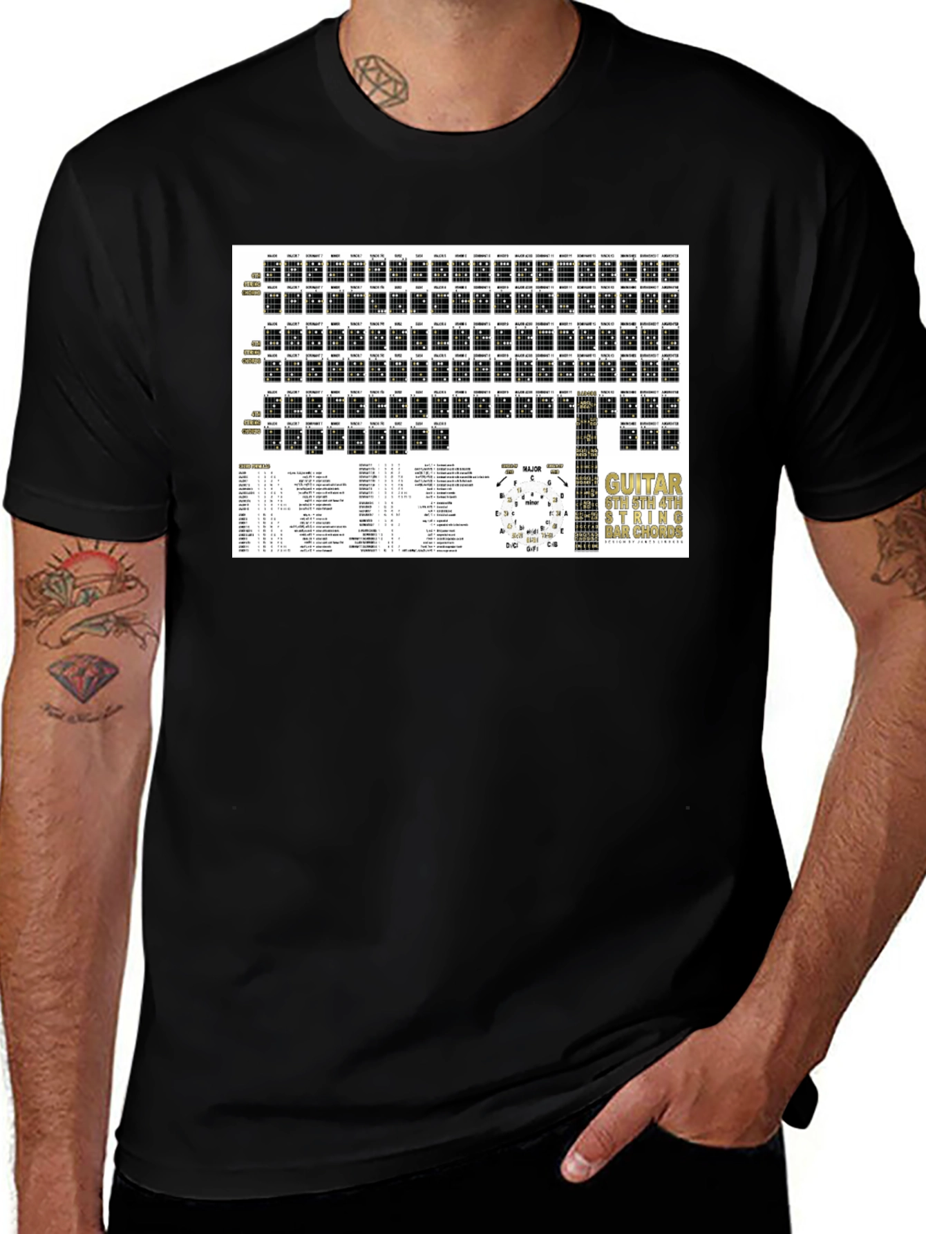 Guitar Chord Chart T-Shirt - Musician's Essential
