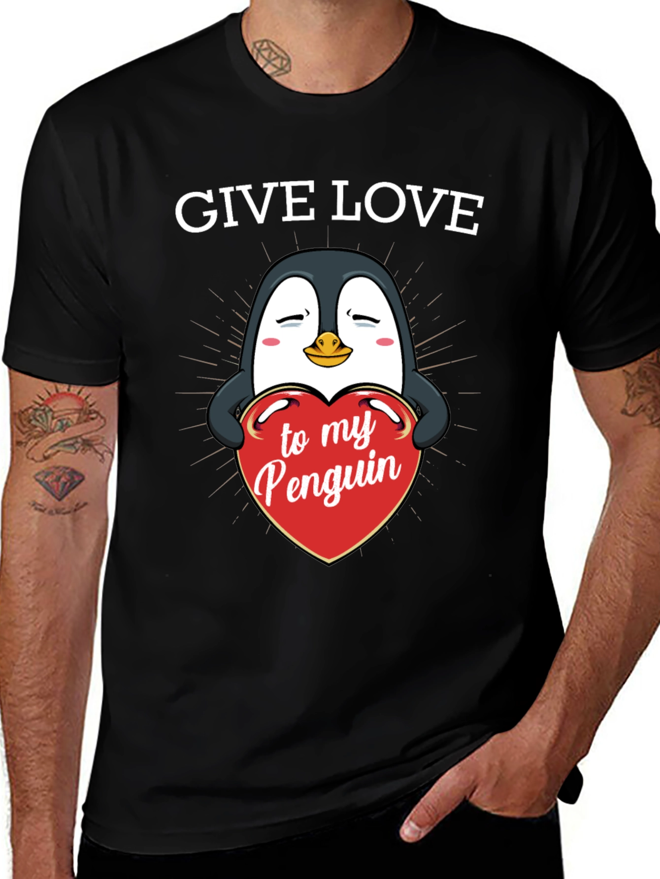 Variant 13 of Give Love to My Penguin - Graphic T-Shirt