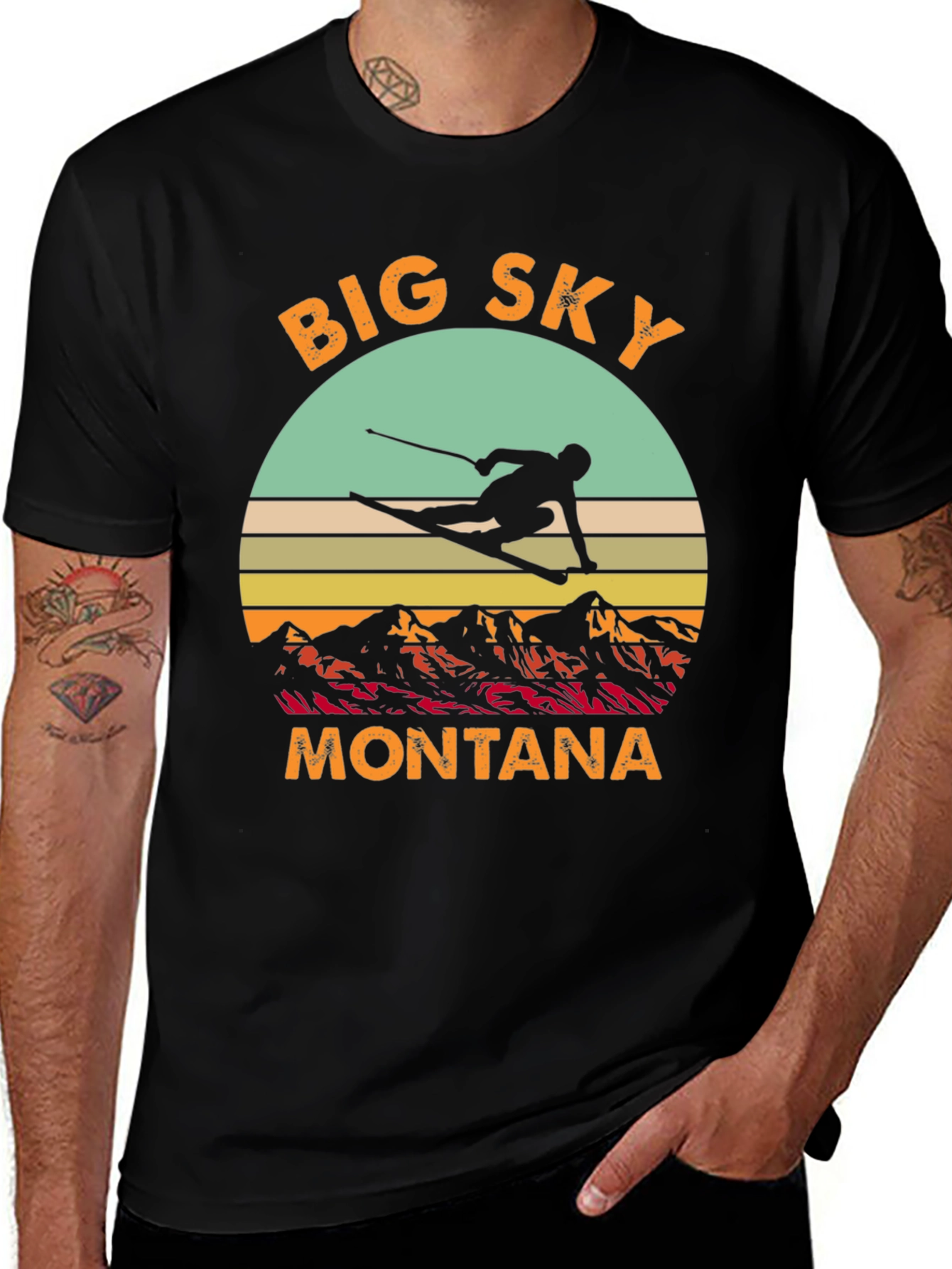 Variant 23 of Big Sky Montana Ski T-Shirt