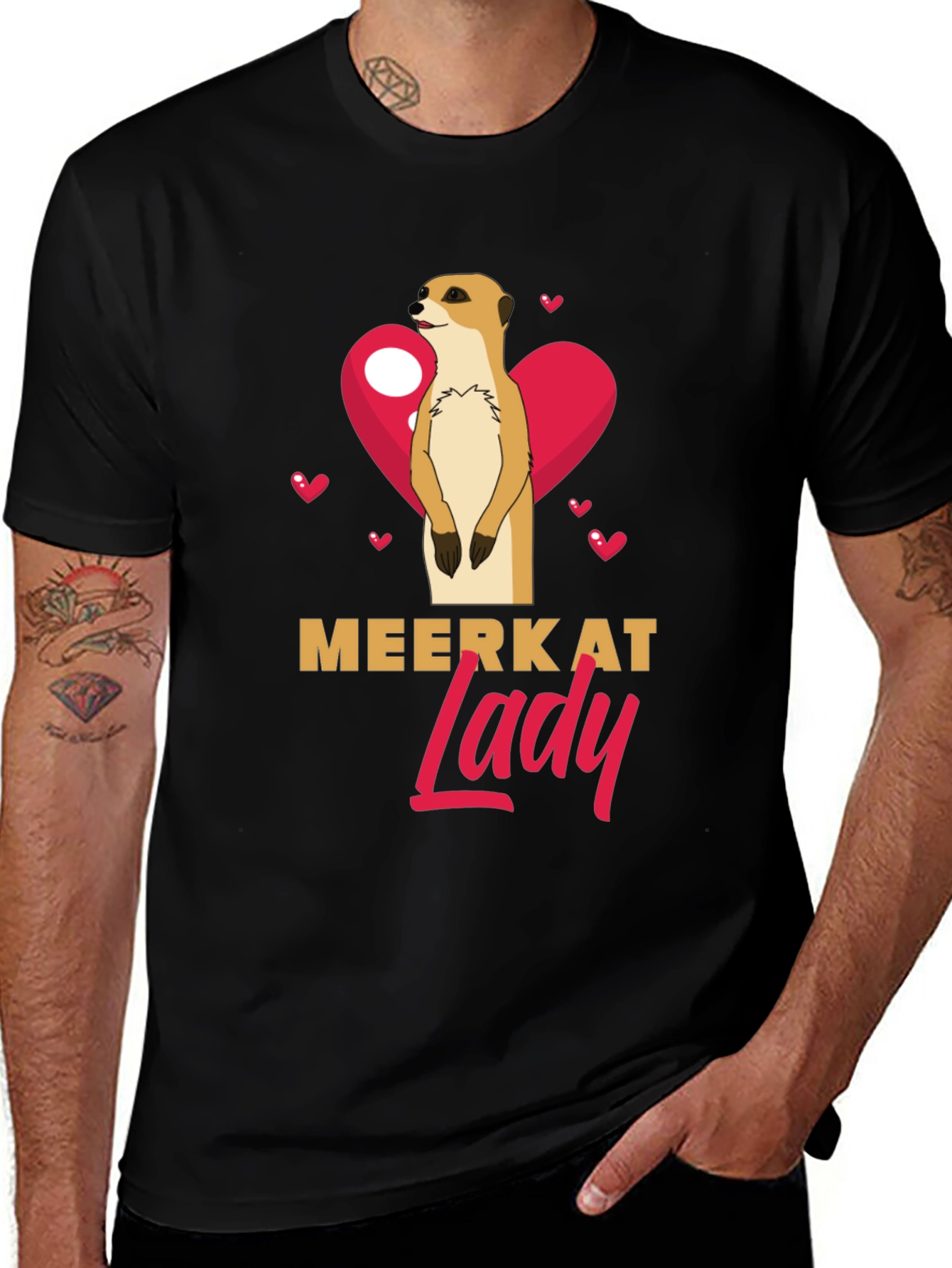 Variant 29 of Meerkat Lady T-Shirt - Cute Animal Graphic Tee