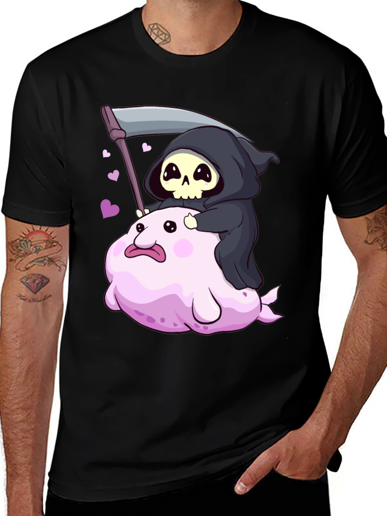 Cute Grim Reaper Blobfish T-Shirt