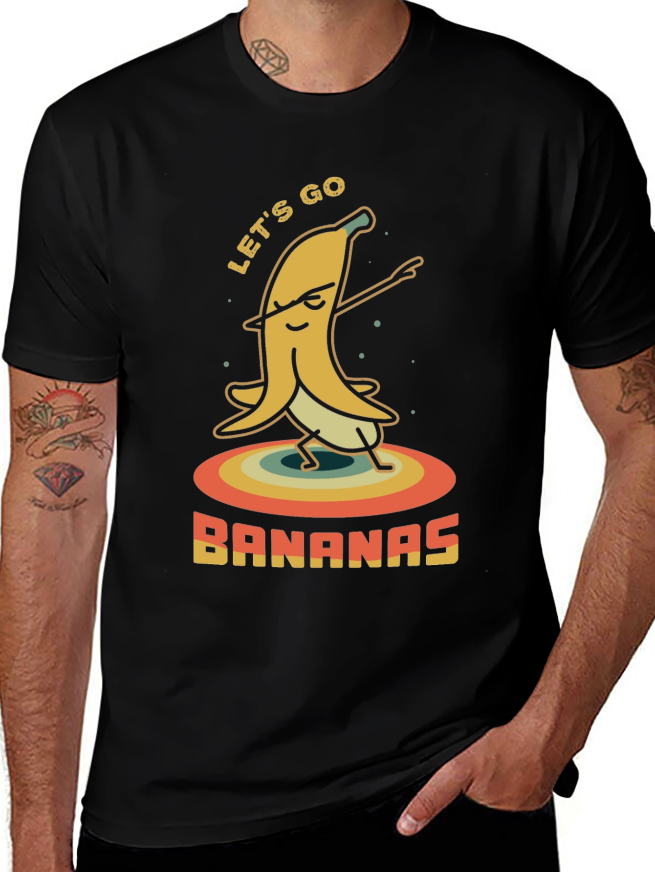 Variant 16 of Let's Go Bananas T-Shirt - Fun Graphic Tee