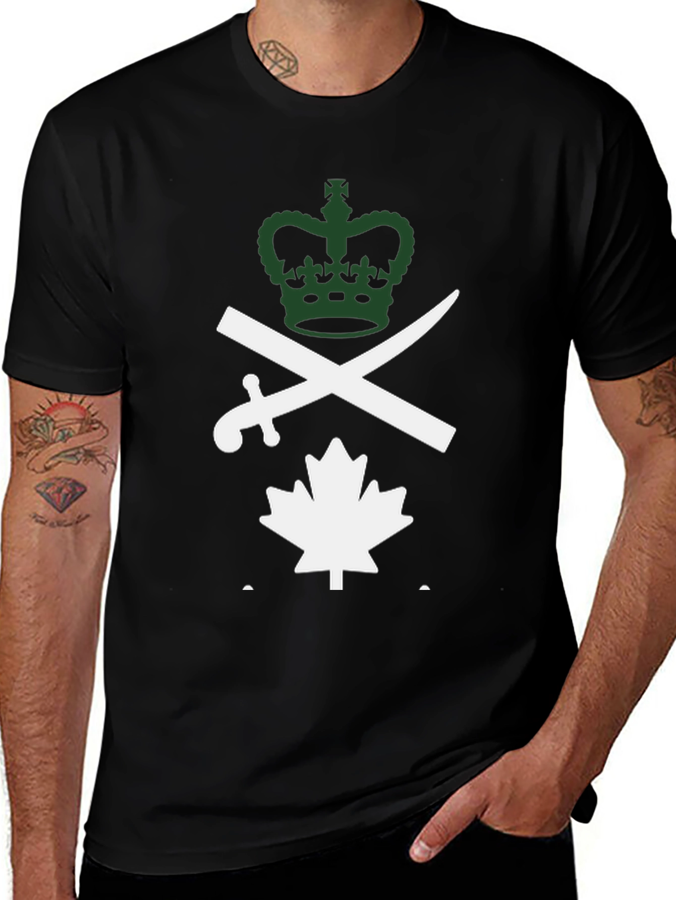 Variant 28 of Crown, Sword & Maple Leaf T-Shirt