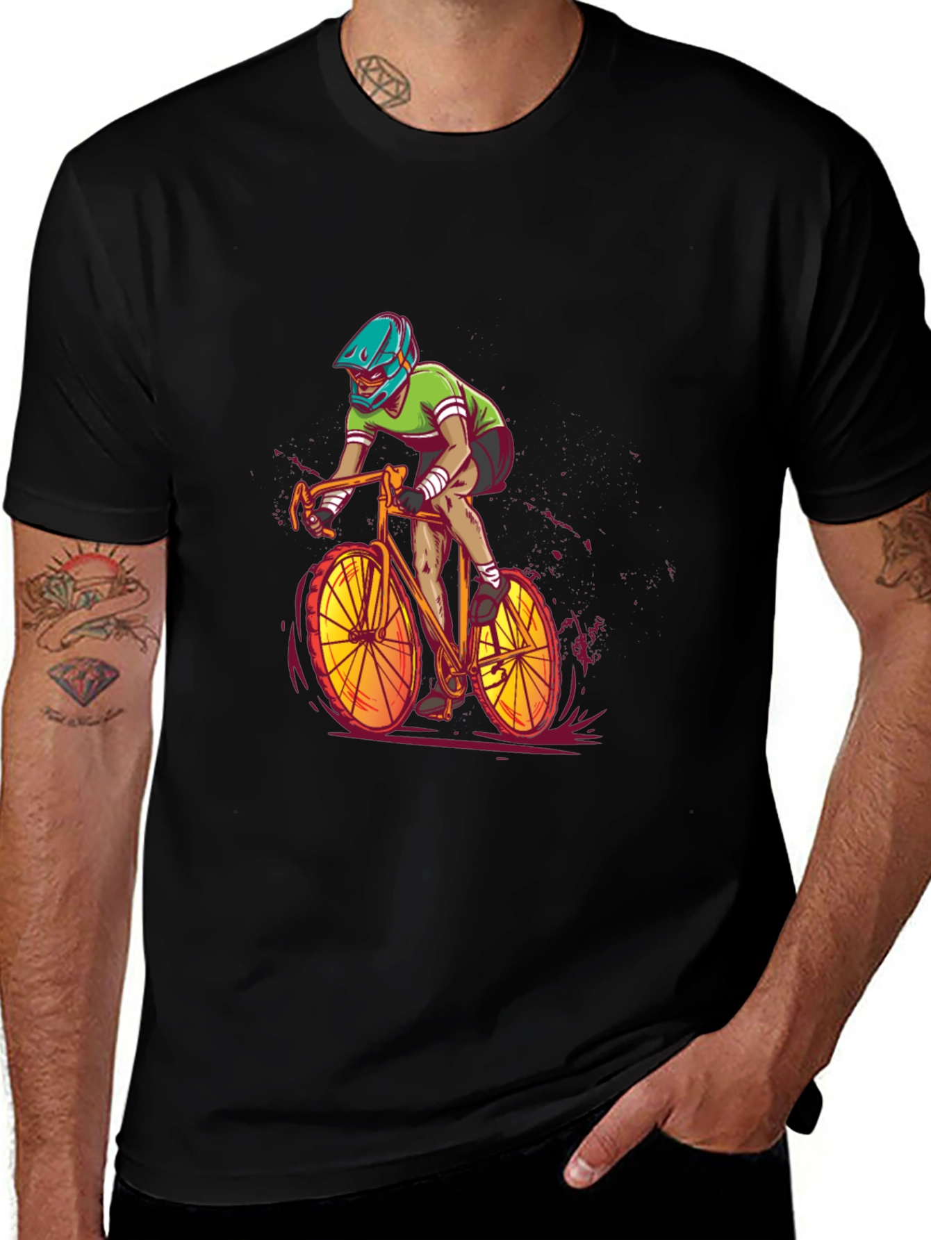 Variant 7 of Cycling Graphic Tee - Ride in Style!