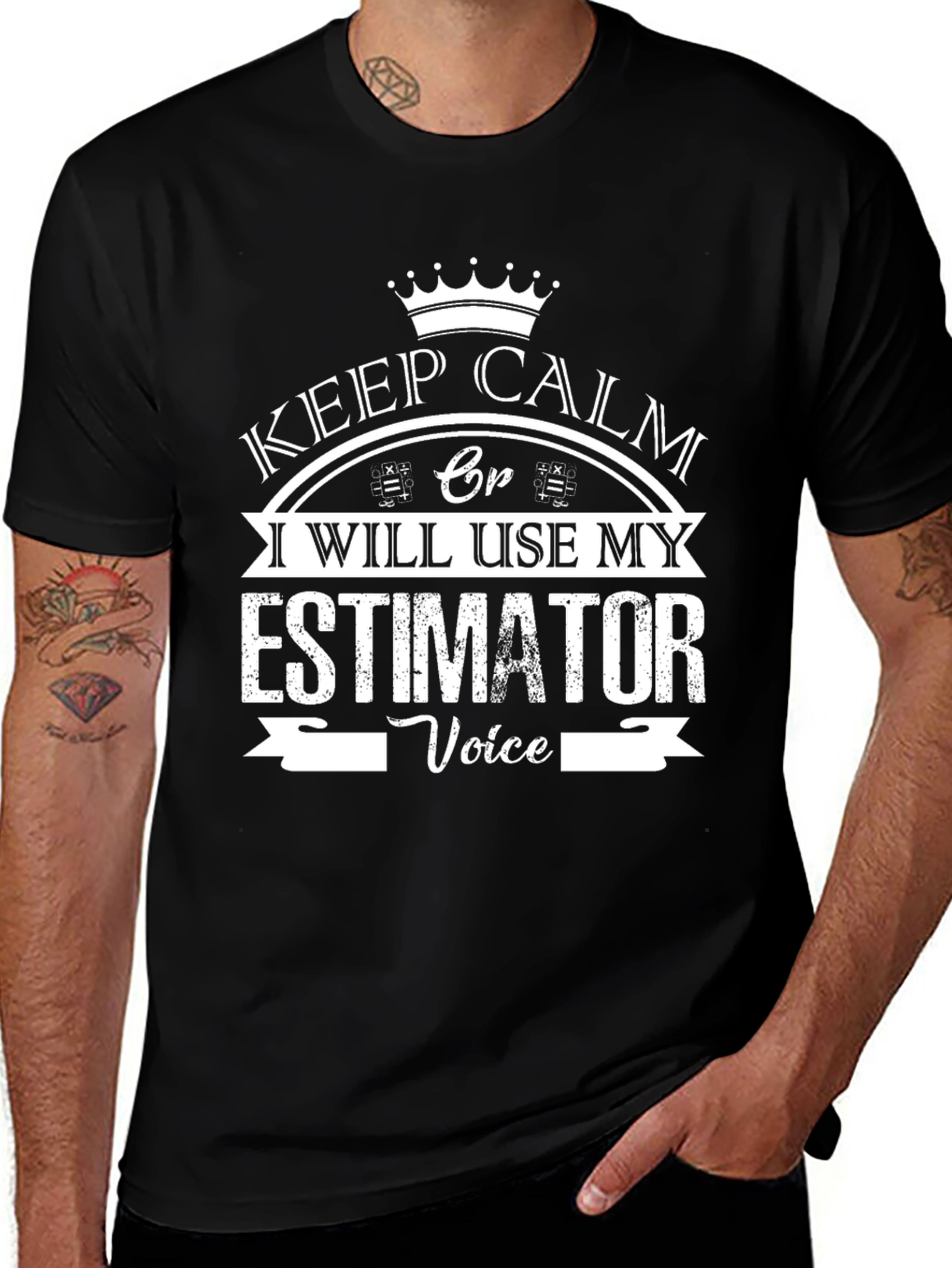 Estimator Voice T-Shirt - Keep Calm Funny Tee