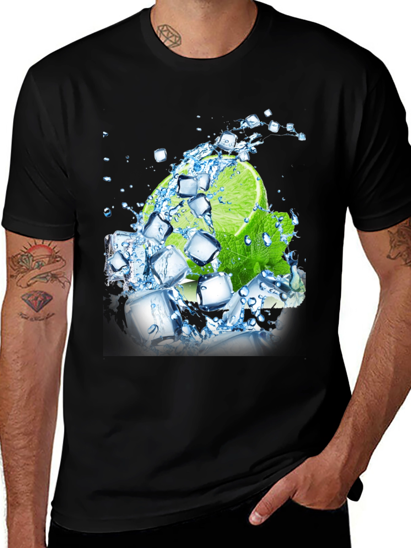 Variant 16 of Lime Ice Refreshing Graphic Tee