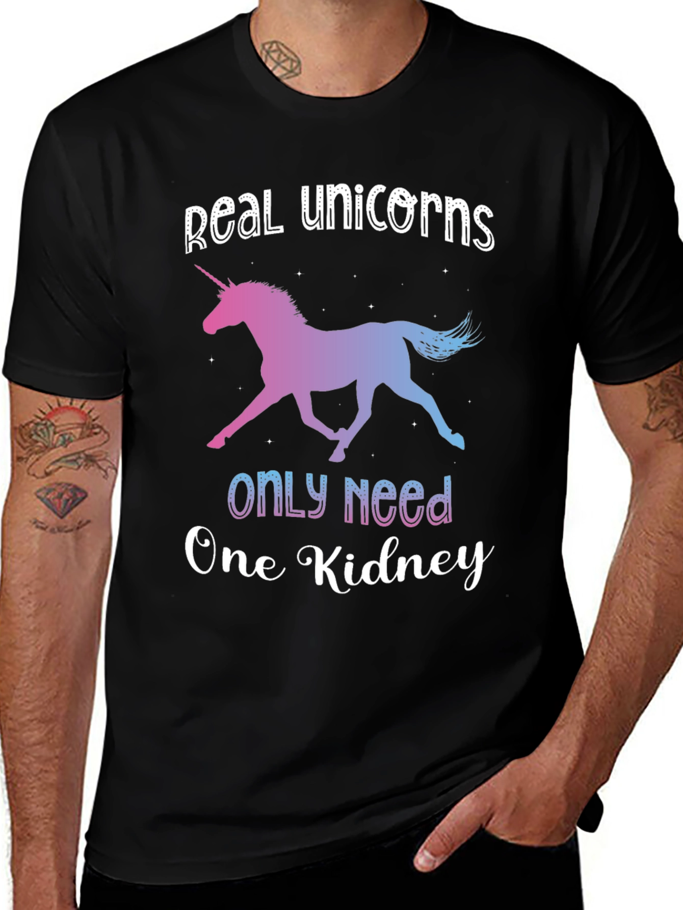 Variant 9 of Real Unicorns One Kidney Novelty T-Shirt