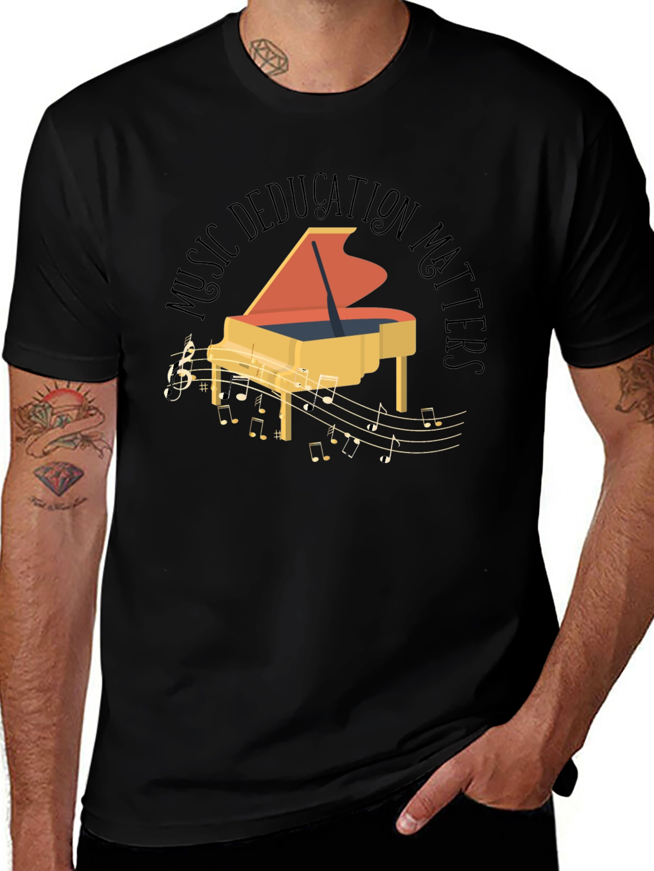Variant 23 of Music Education Matters Piano Graphic Tee