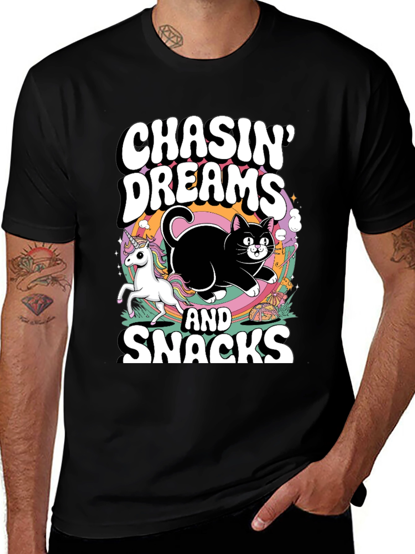 Variant 4 of Chasin' Dreams & Snacks Graphic T-Shirt