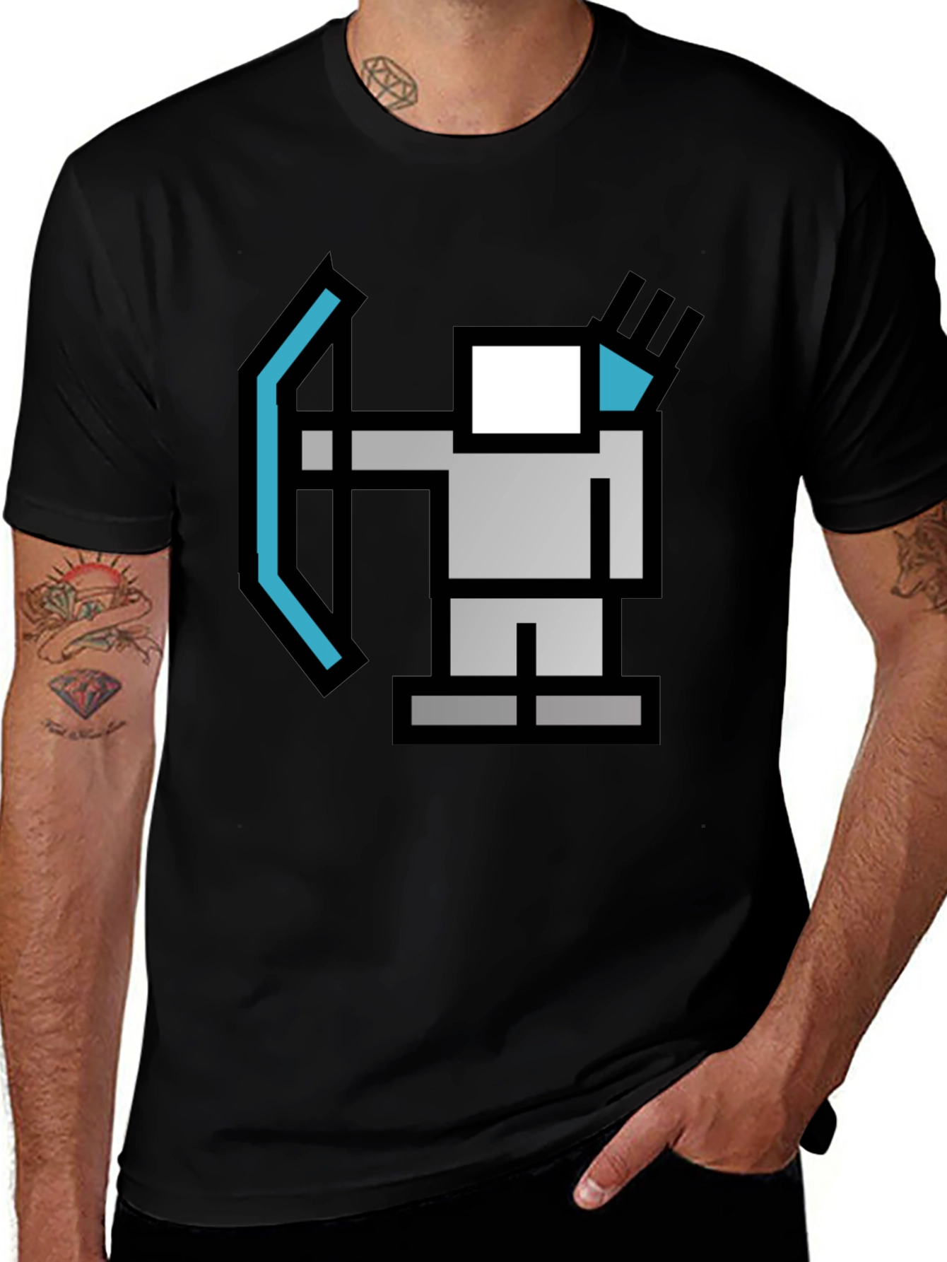 Variant 15 of Pixel Archer Graphic Tee - Cool Gamer T-Shirt