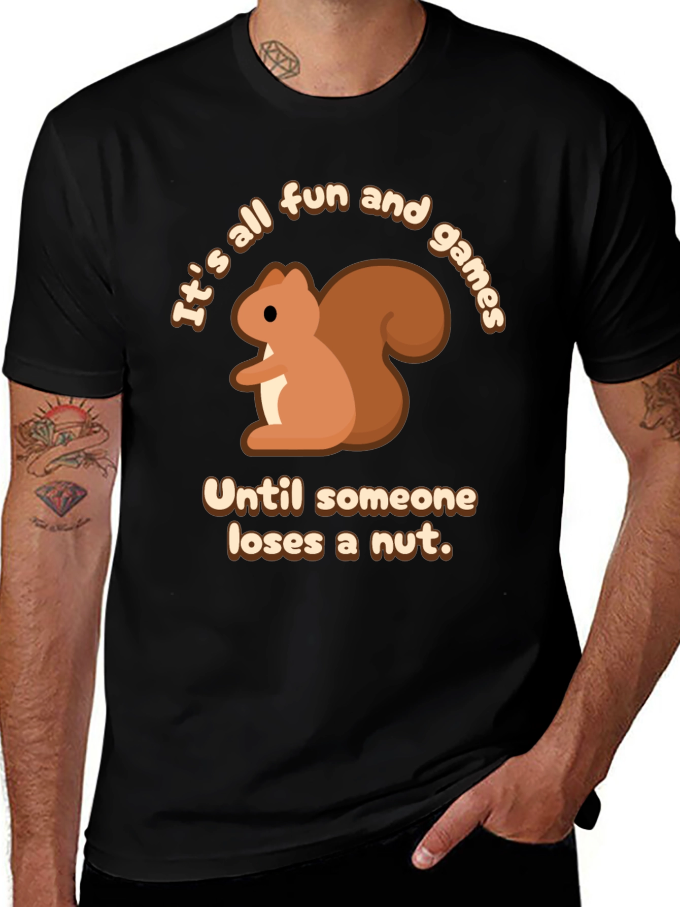 Variant 3 of Squirrel Fun & Games T-Shirt