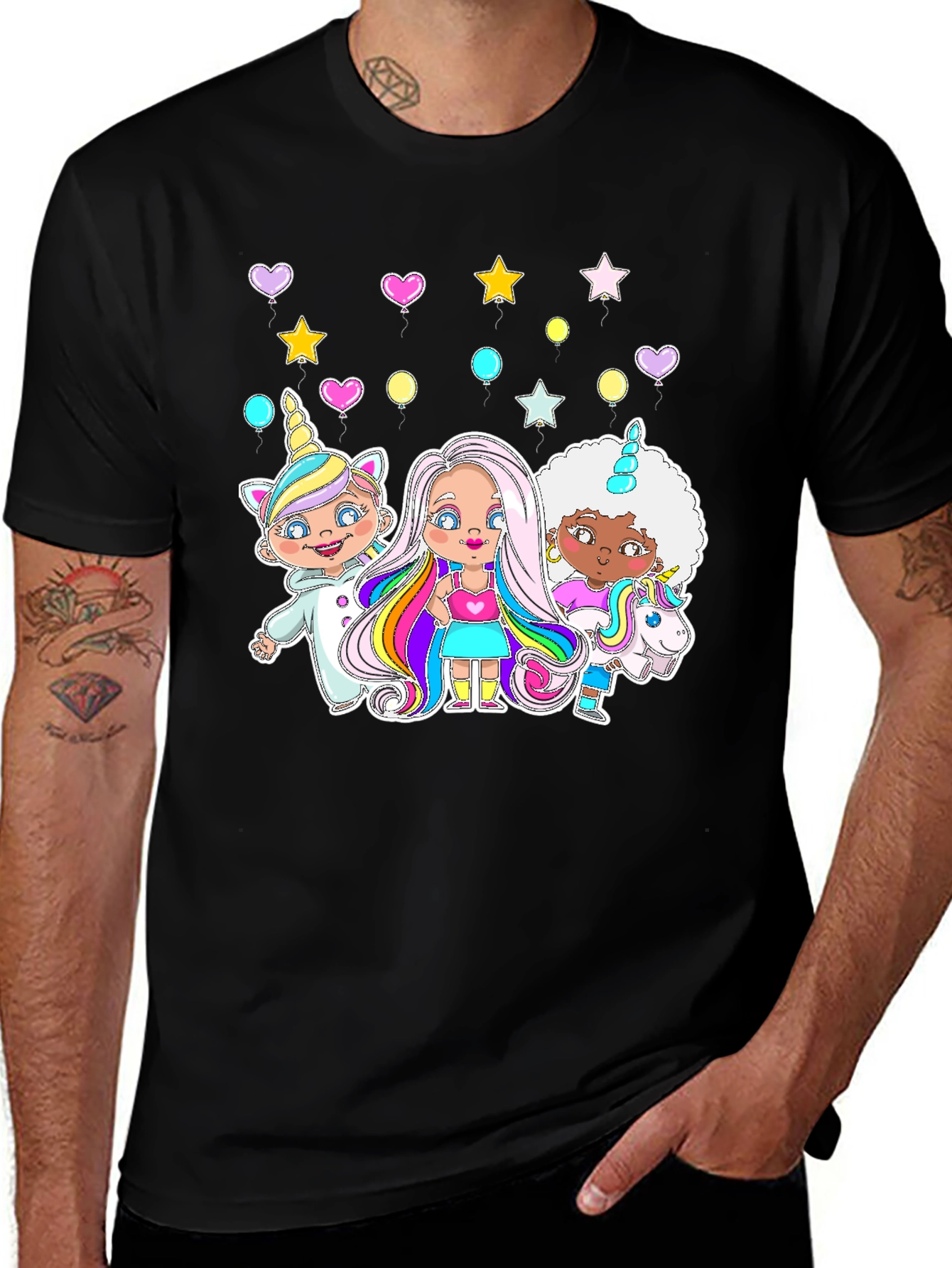 Variant 16 of Whimsical Girls & Unicorns Graphic Tee