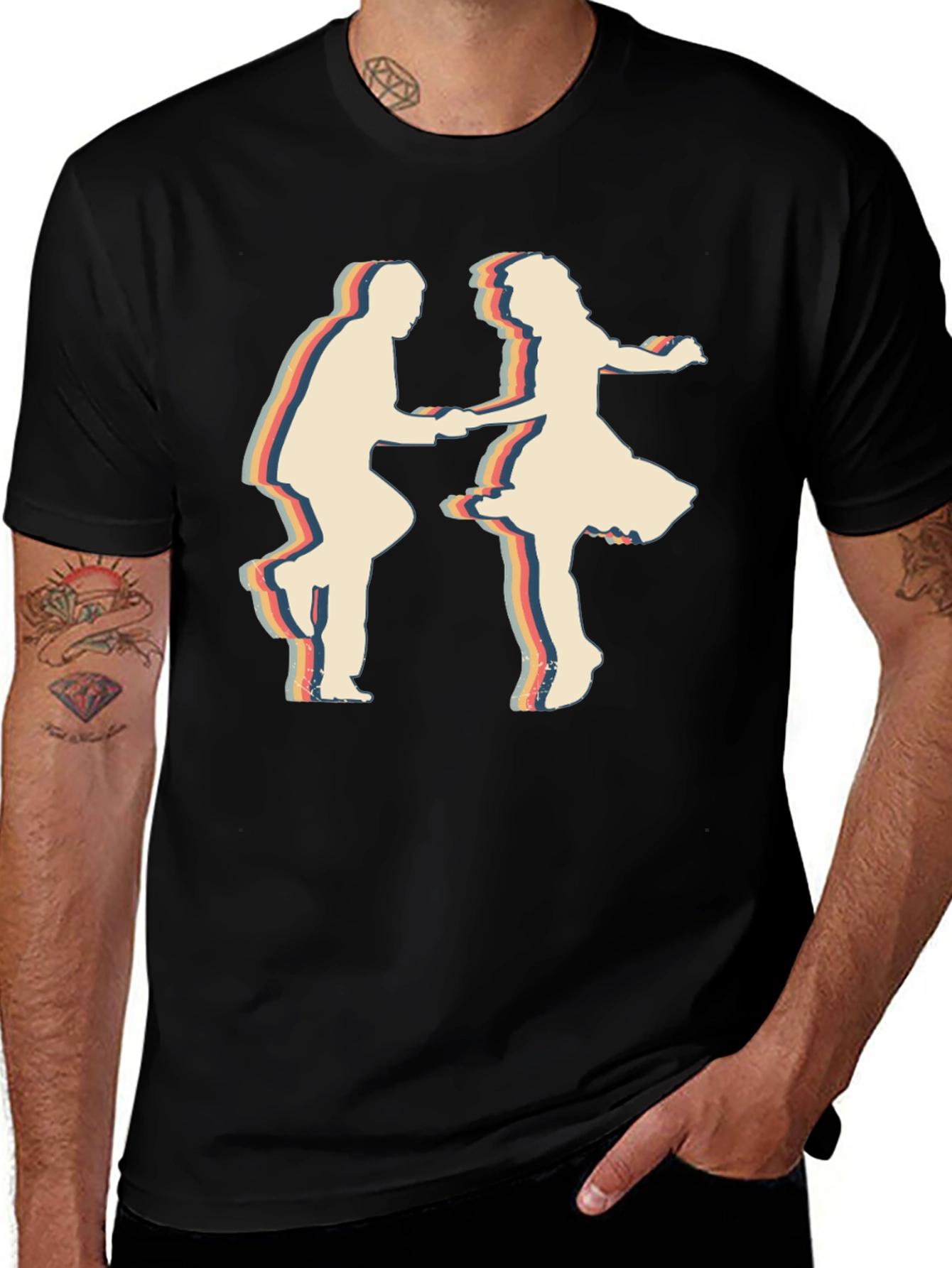 Variant 22 of Retro Dance Silhouette T-Shirt