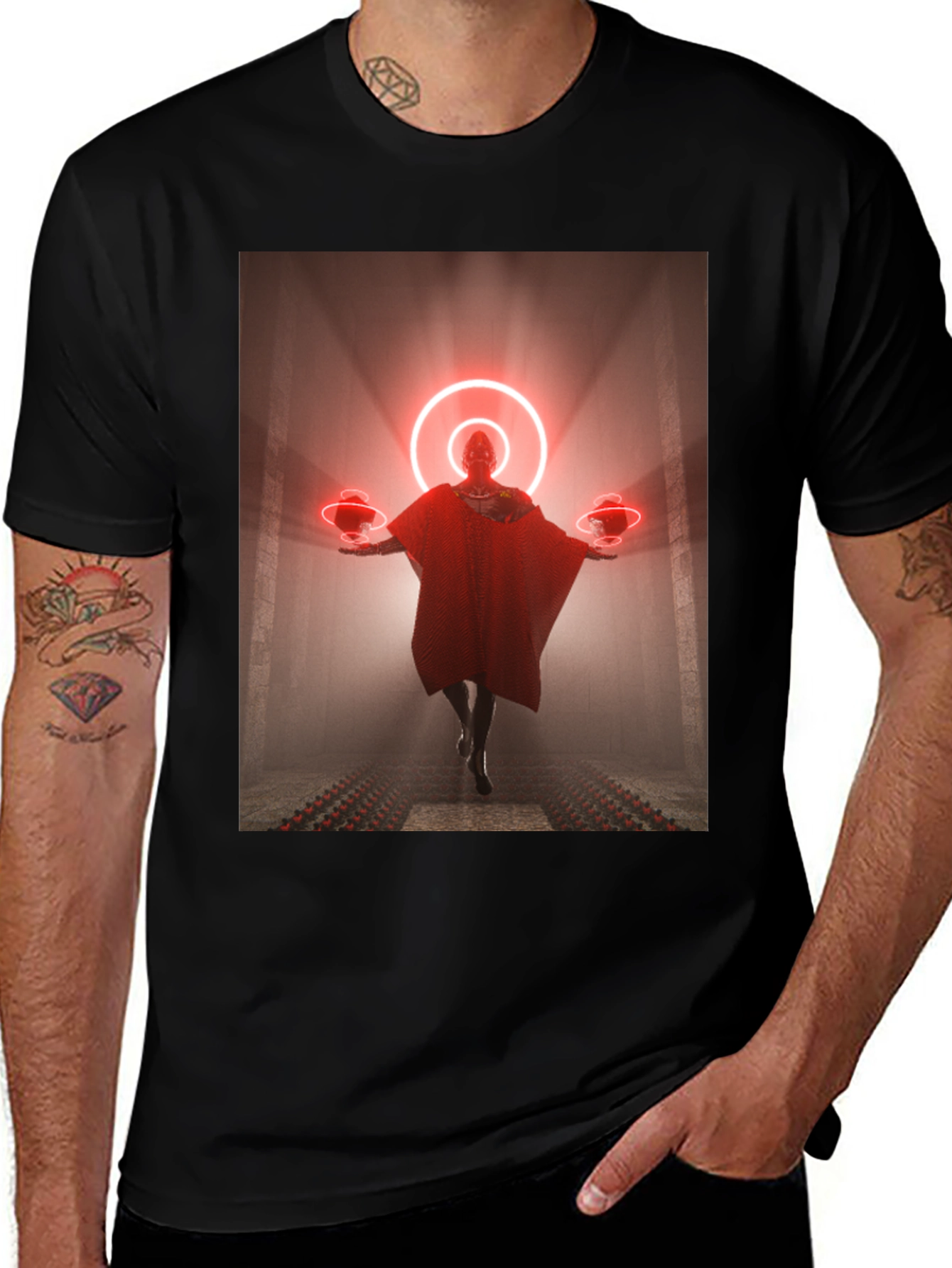 Variant 9 of Sci-Fi Wizard Black T-Shirt