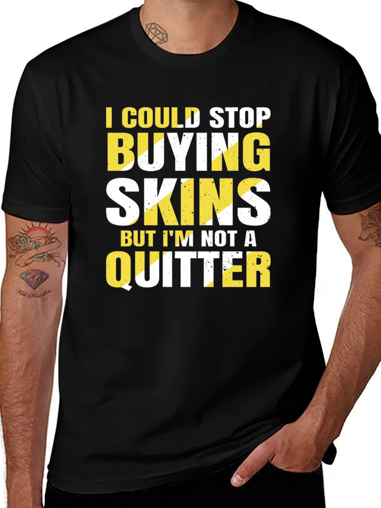 Variant 6 of Funny Gamer T-Shirt - I Could Stop Buying Skins