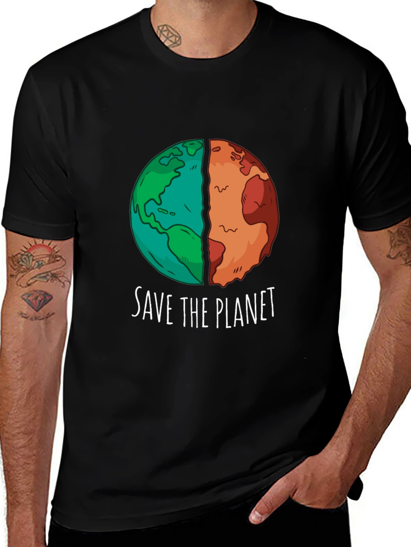 Variant 16 of Save the Planet Earth Graphic Tee