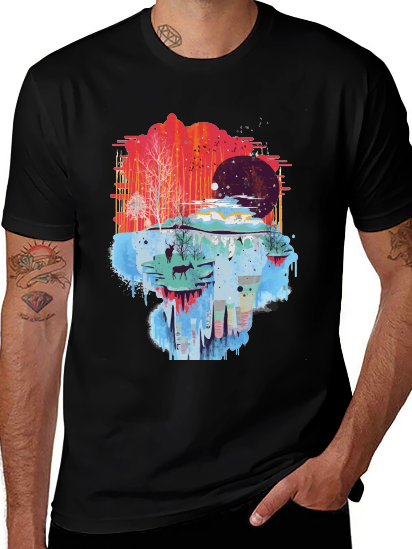 Variant 26 of Nature Scene Men's Graphic Tee