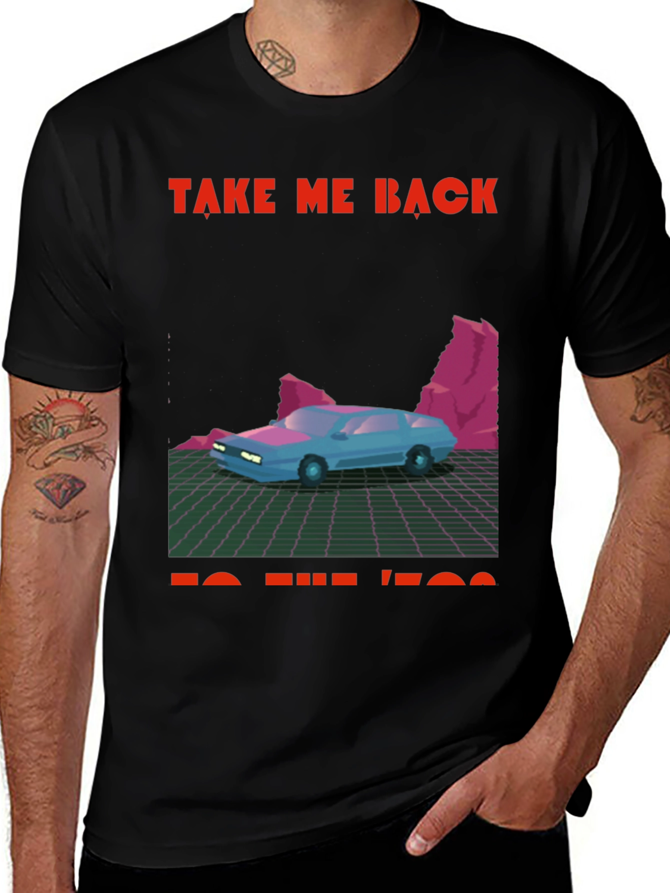 Variant 19 of Retro 80s Car Graphic Tee