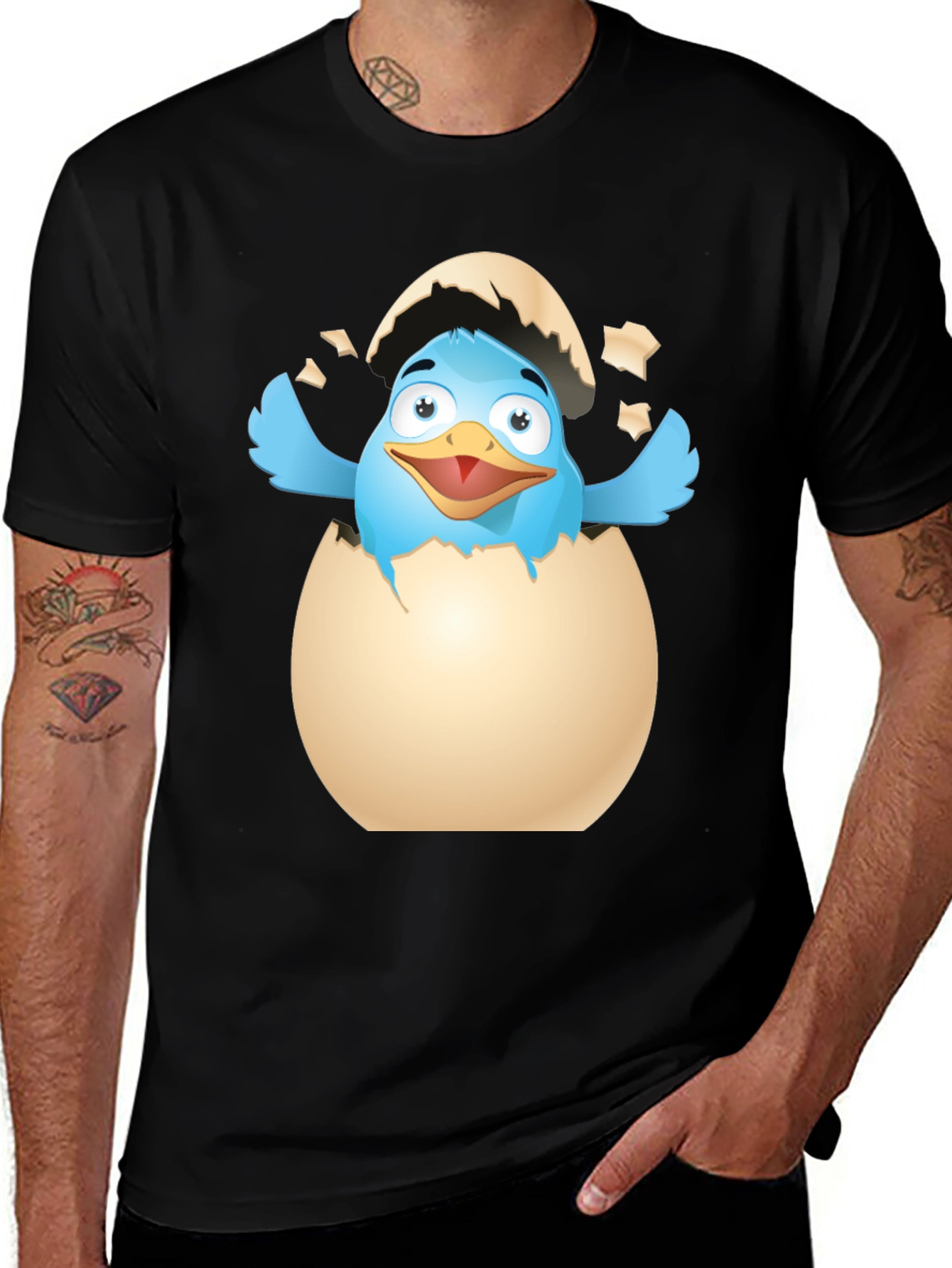 Variant 8 of Cartoon Chick Hatching T-Shirt