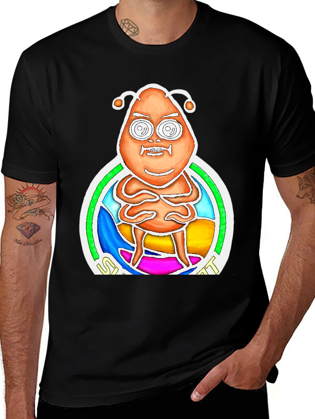 Variant 27 of Alien Graphic Print Tee - Quirky Novelty T-Shirt