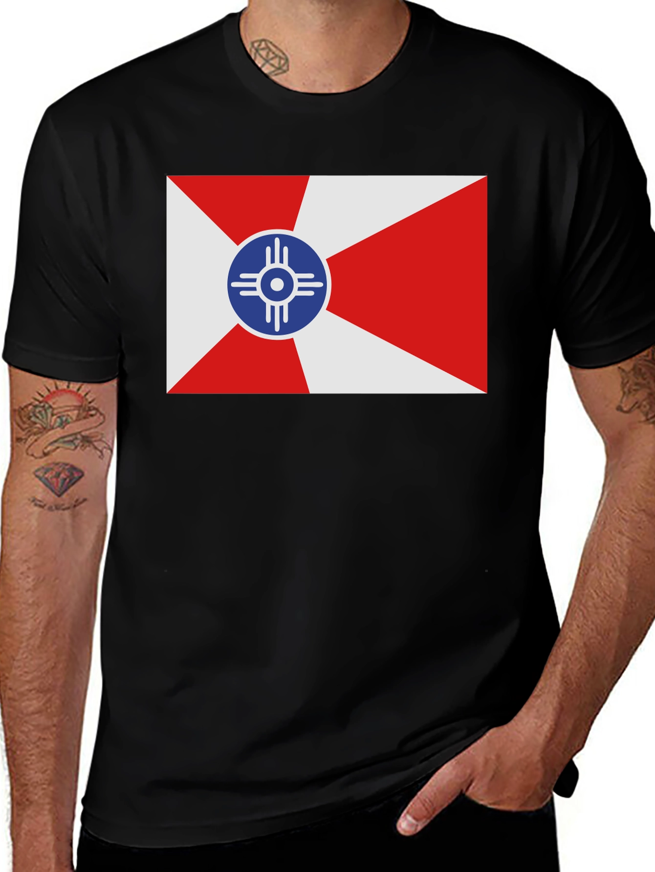 Variant 20 of Southwest Flag Black T-Shirt