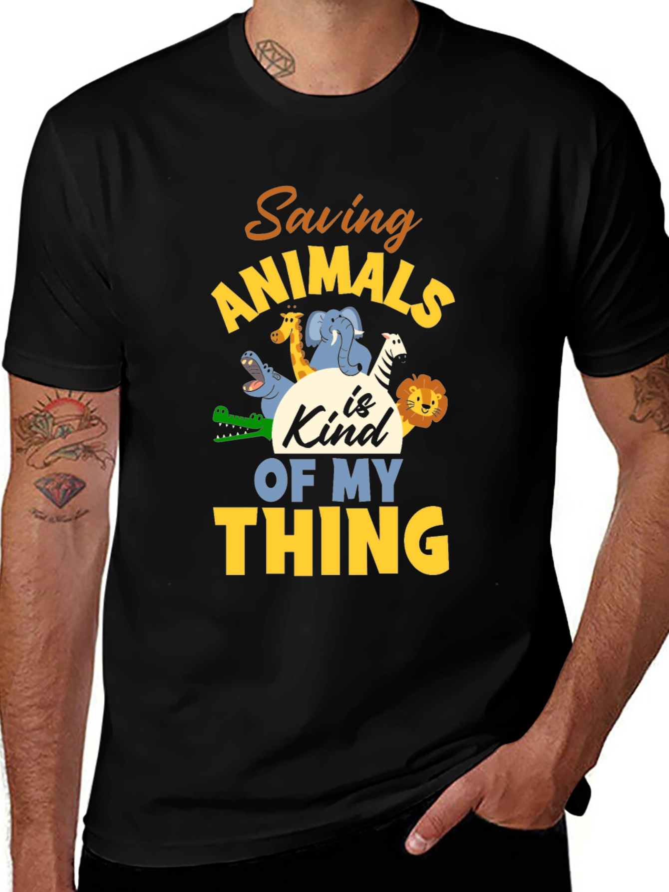 Variant 13 of Saving Animals T-Shirt - Kind of My Thing