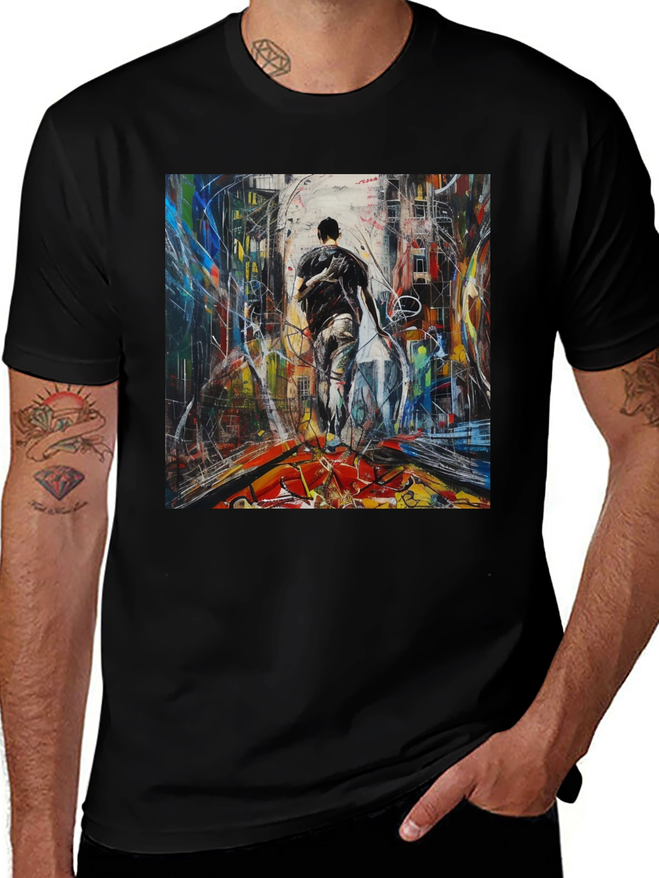 Variant 30 of Abstract Cityscape T-Shirt