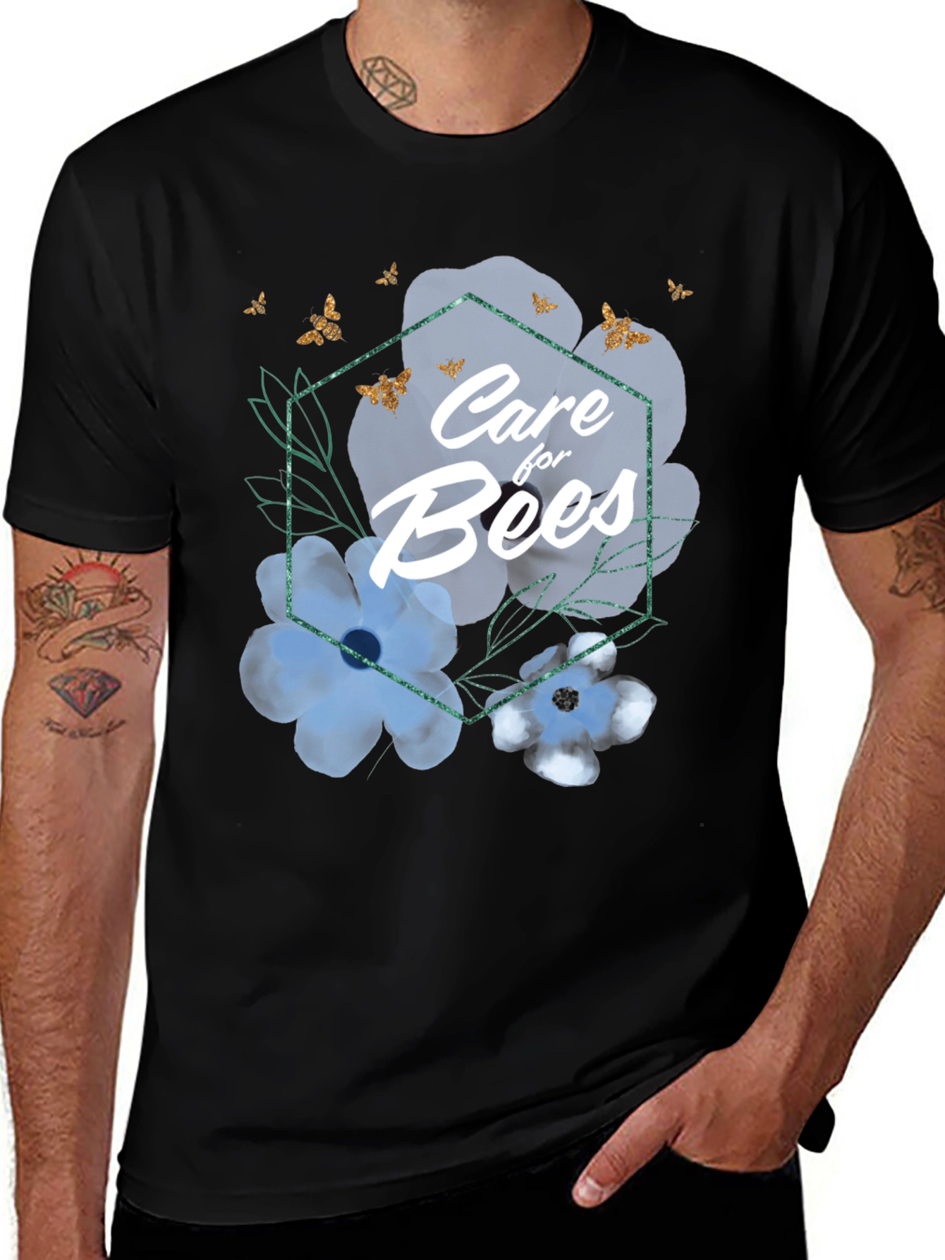 Variant 22 of Care for Bees Graphic Tee