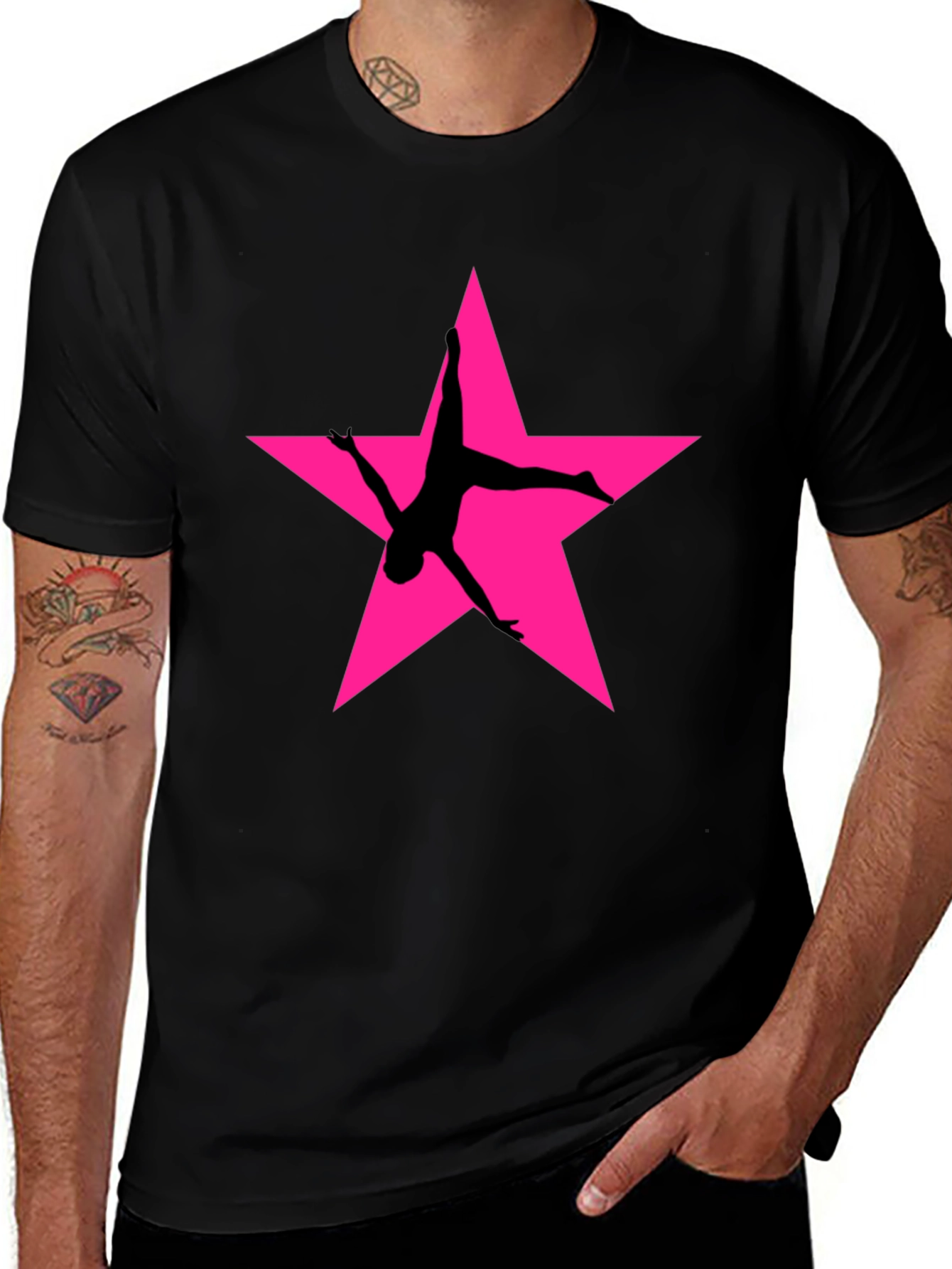 Variant 4 of Gymnastics Star Black T-Shirt