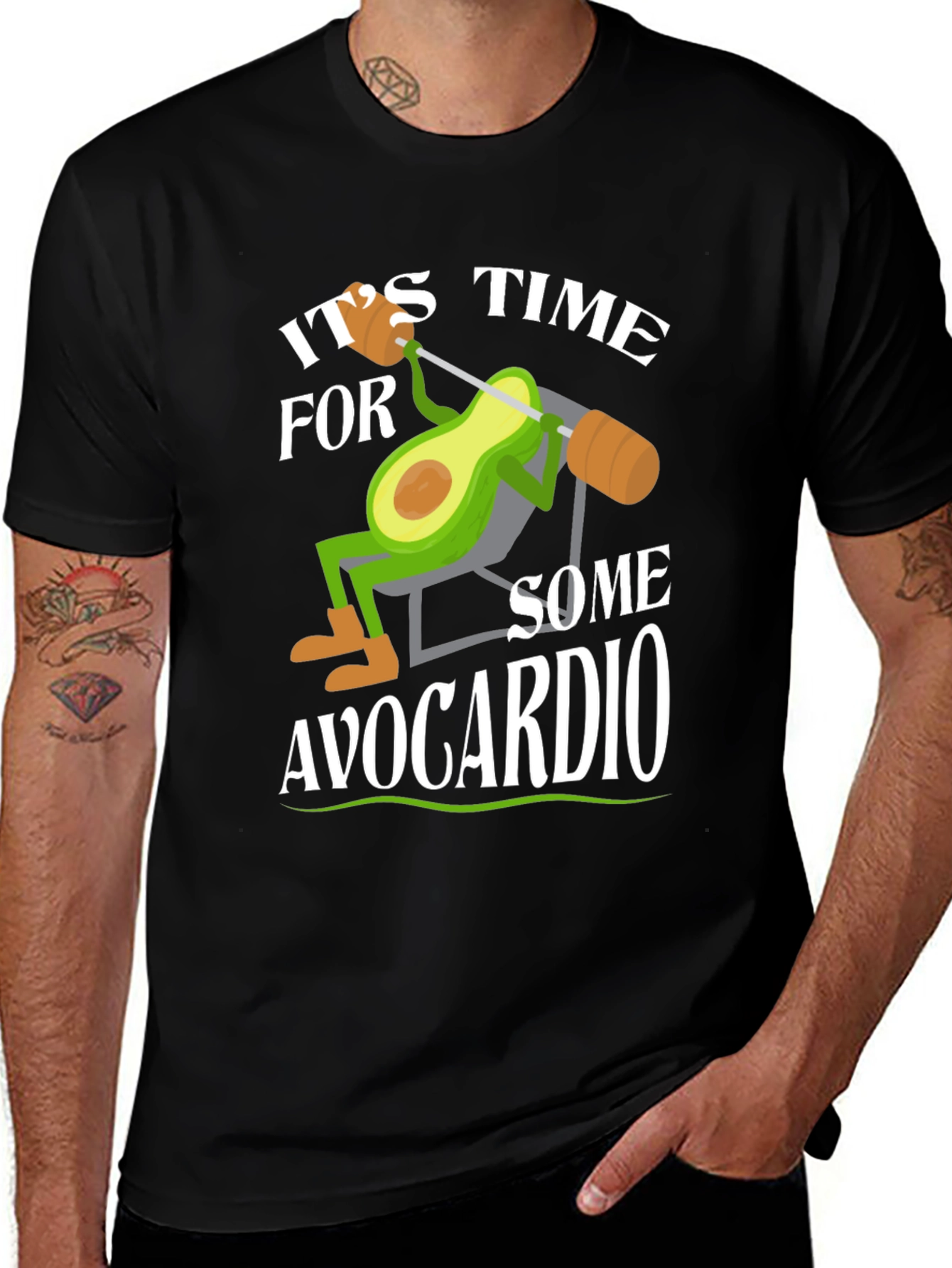 Variant 6 of Avocardio Workout T-Shirt - Funny Avocado Gym Tee