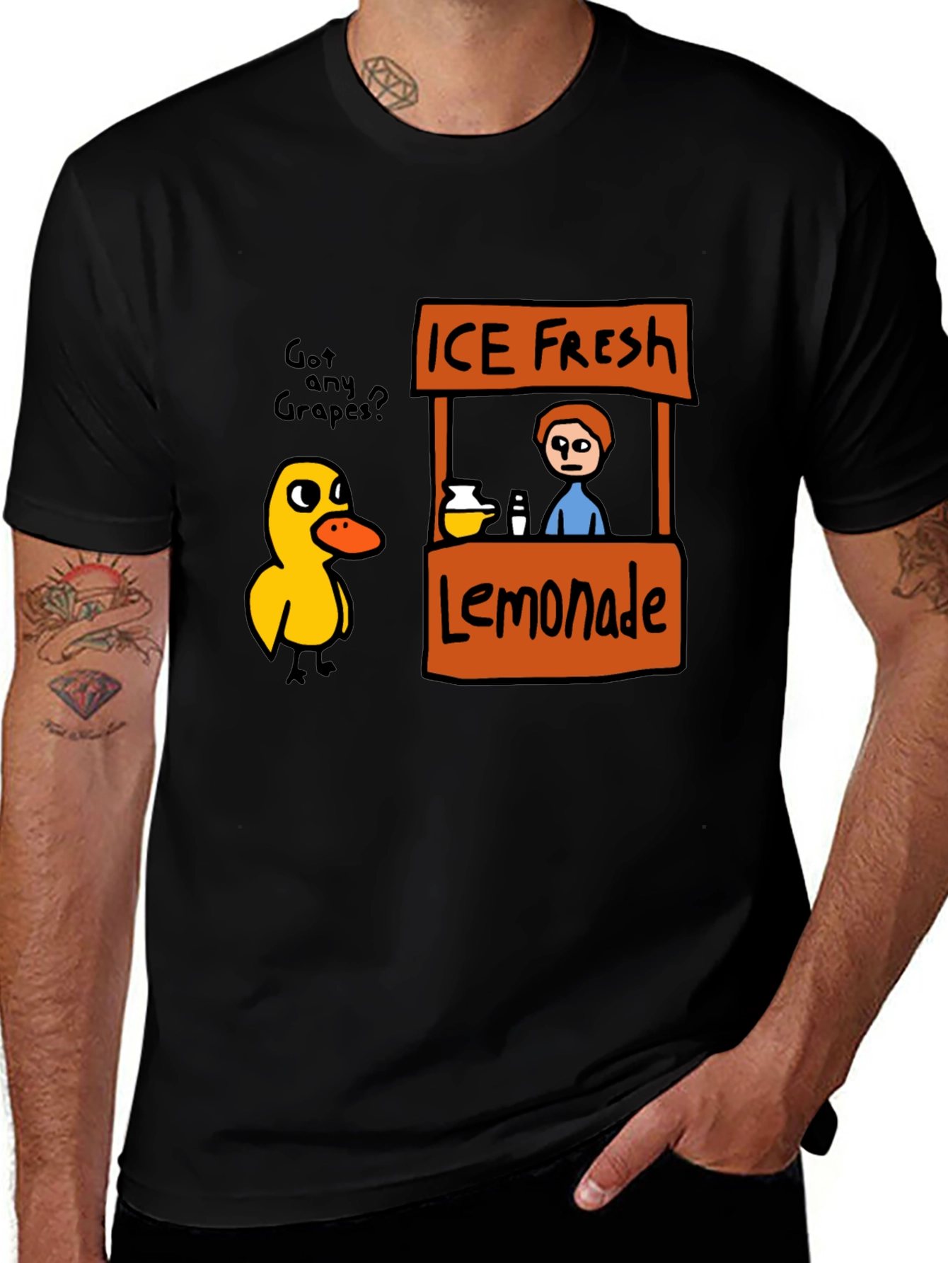 Variant 5 of Funny Duck Lemonade Stand Graphic T-Shirt