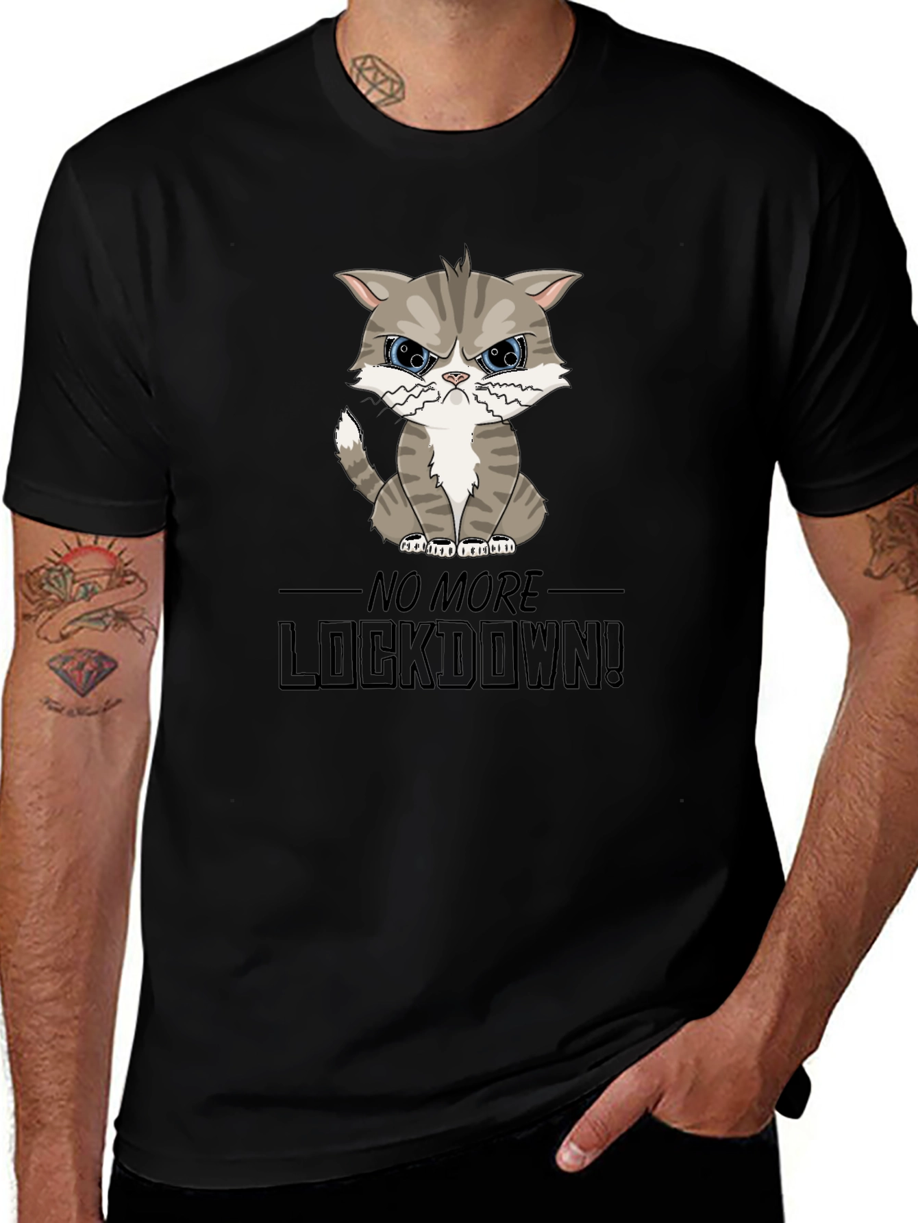 Variant 16 of Grumpy Cat Lockdown T-Shirt