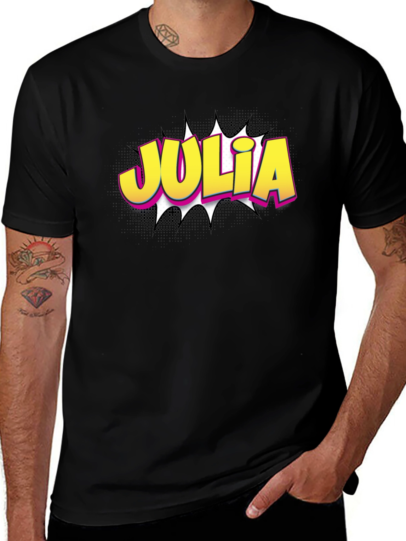 Julia Comic Book Style T-Shirt