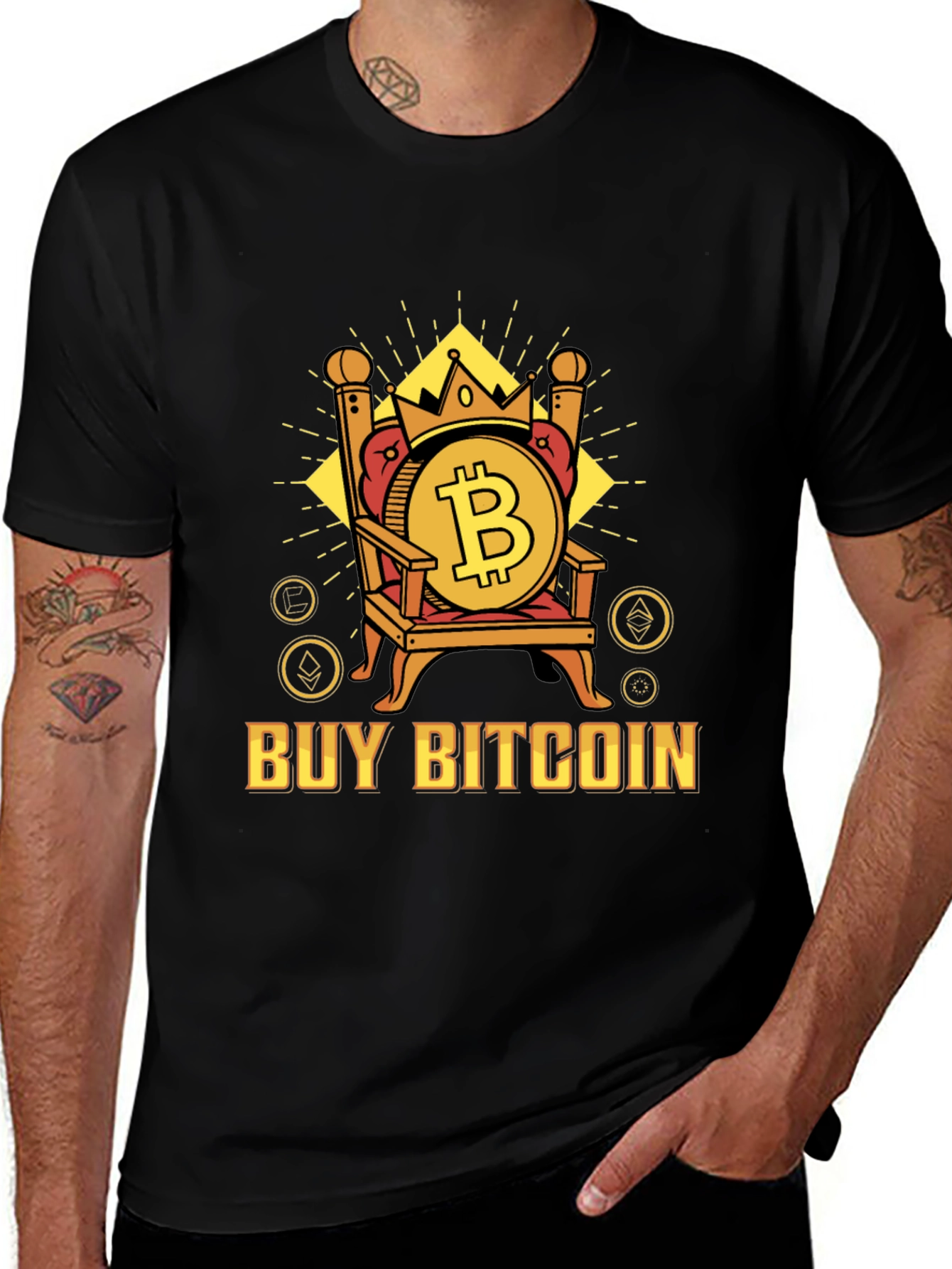 Buy Bitcoin Crypto King T-Shirt