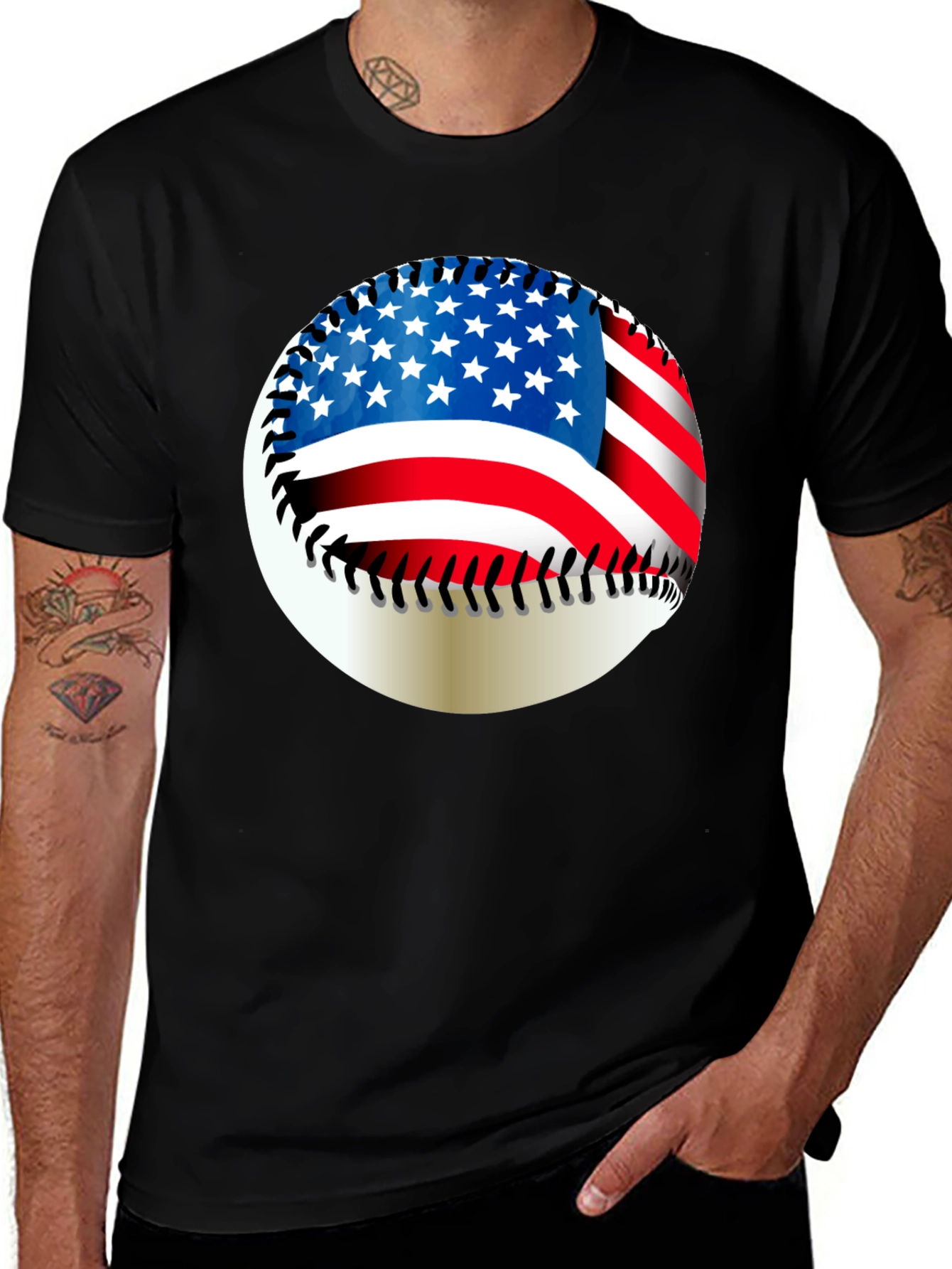 Variant 6 of USA Baseball T-Shirt