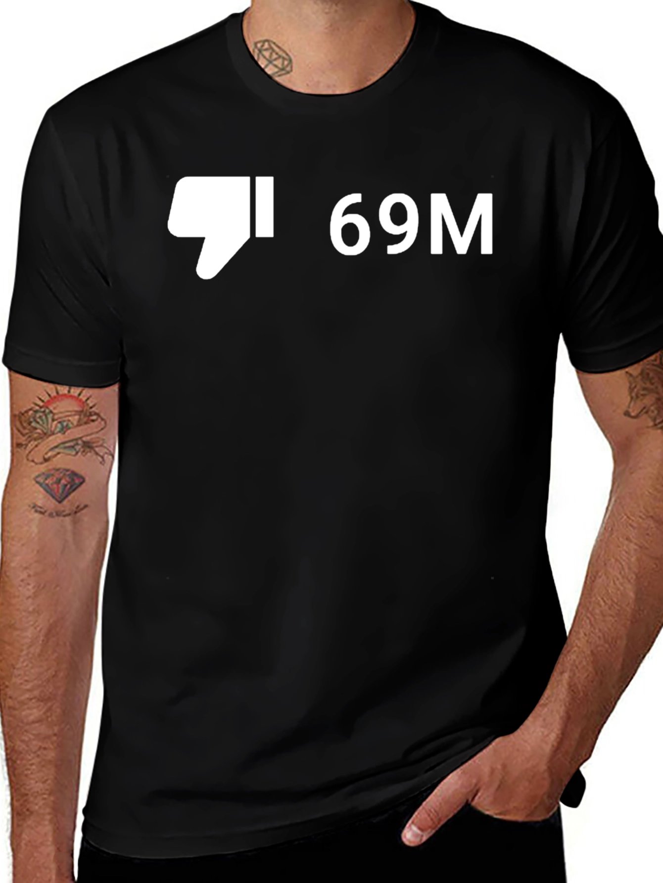 Variant 15 of Dislike 69M Graphic T-Shirt - Funny Viral Tee
