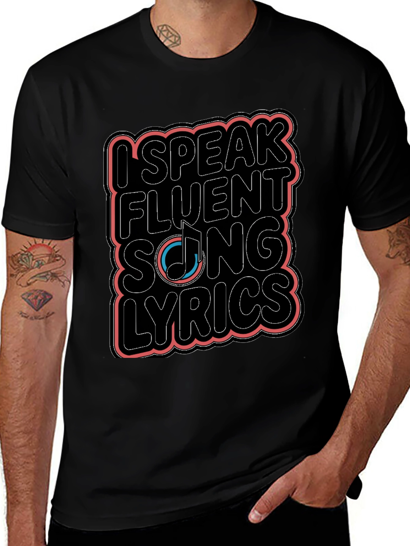 Variant 27 of I Speak Fluent Song Lyrics T-Shirt