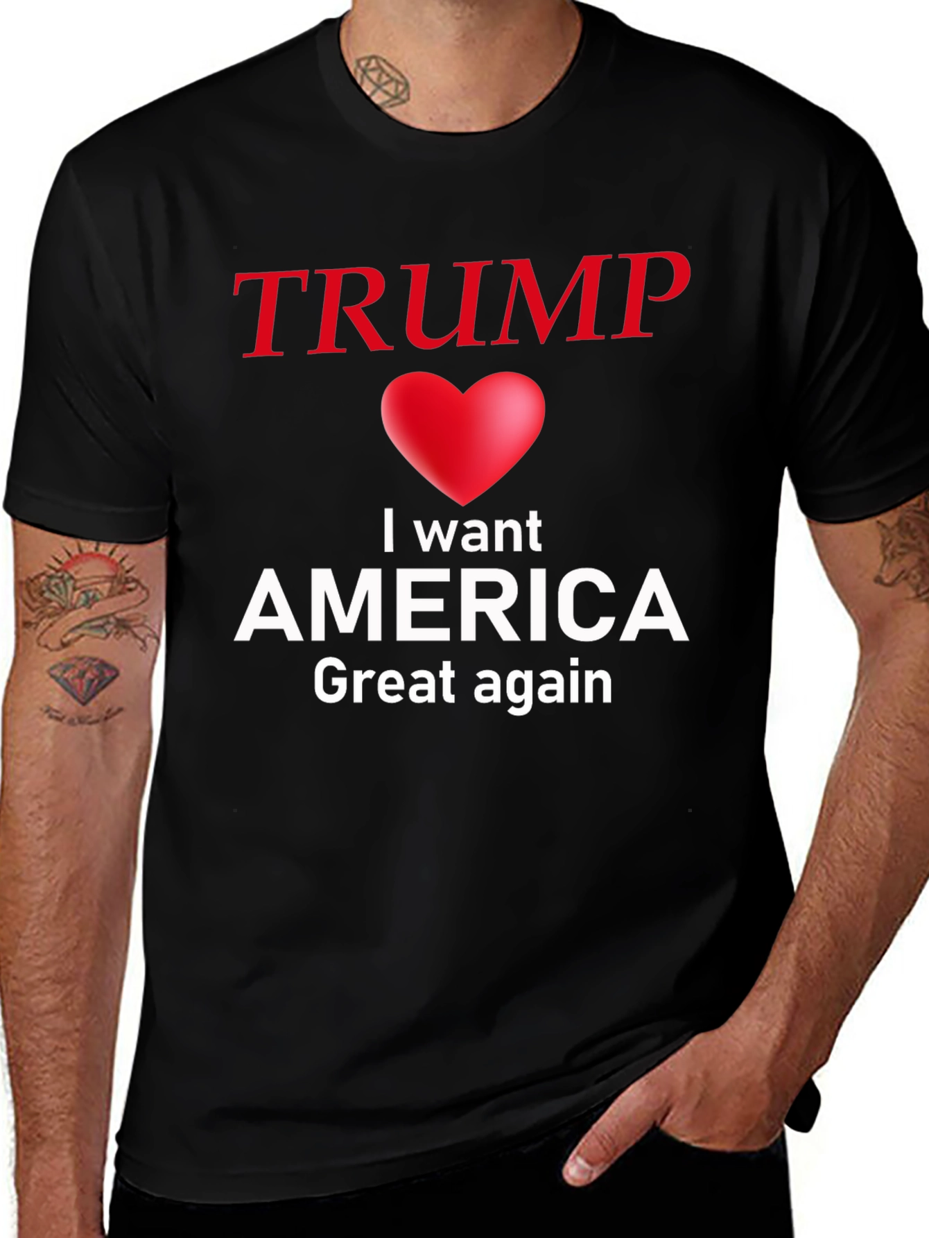 Trump I Love America T-Shirt - Great Again!