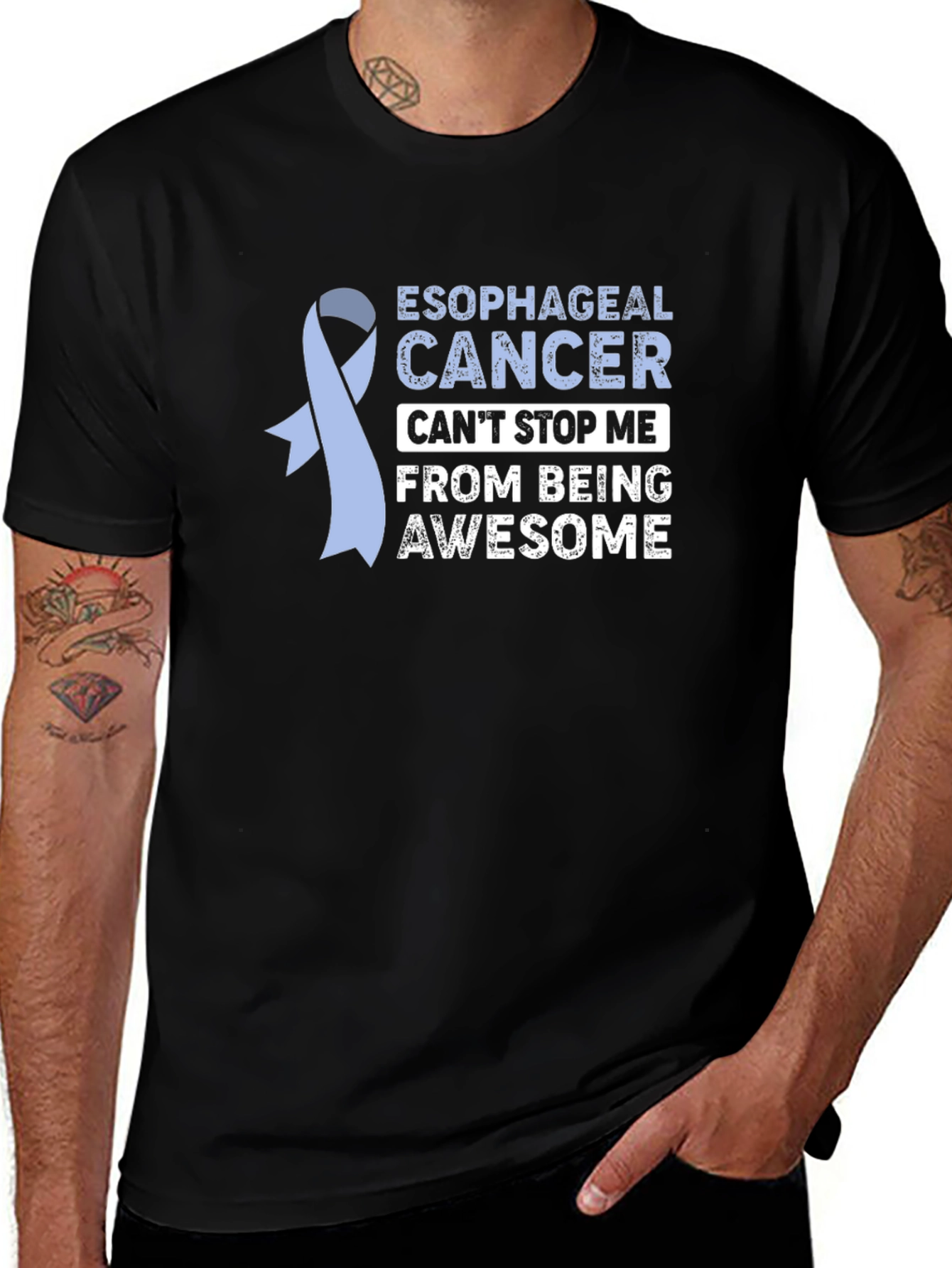 Esophageal Cancer Awareness Graphic T-Shirt