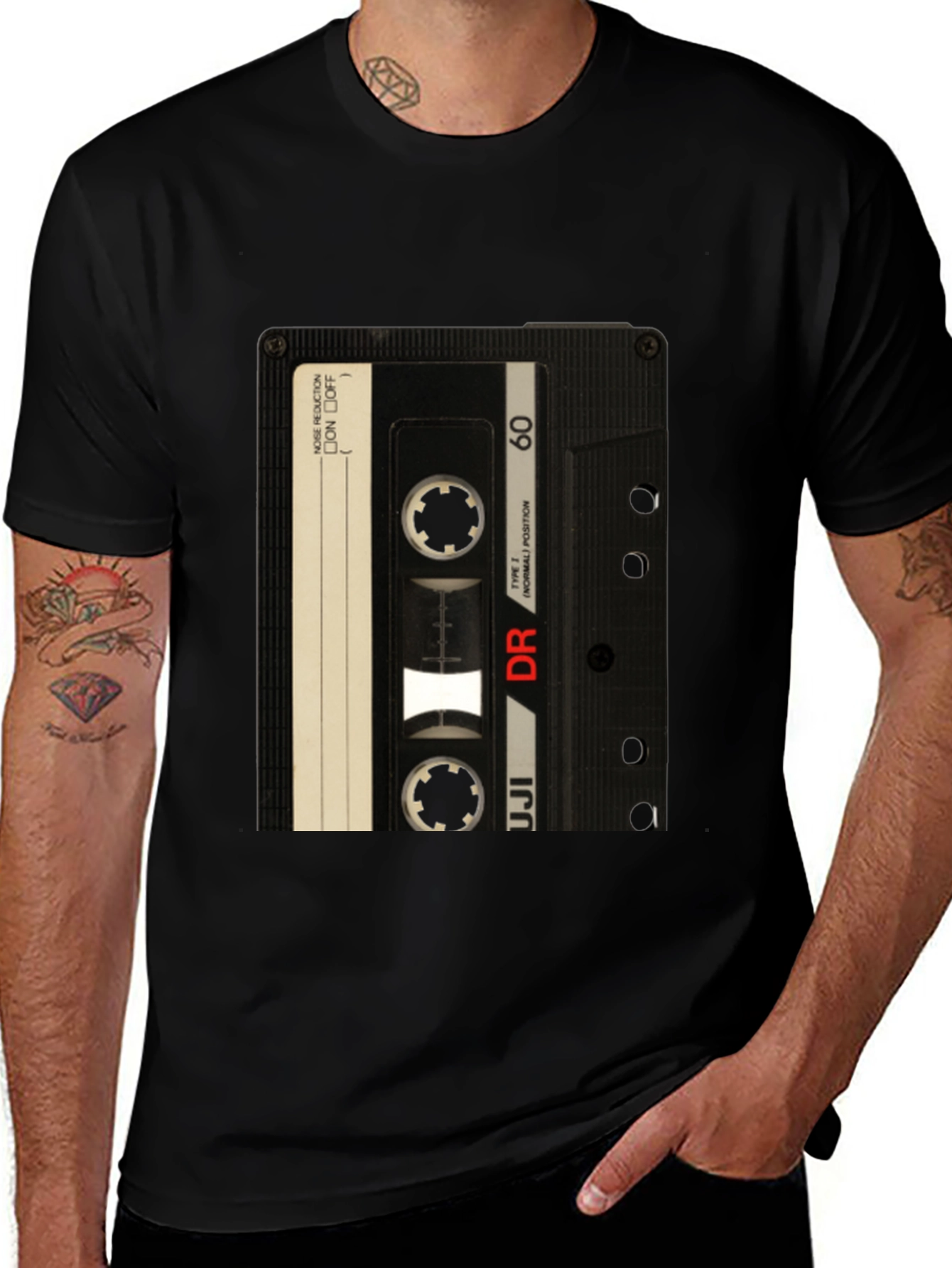 Variant 12 of Retro Cassette Tape Graphic T-Shirt