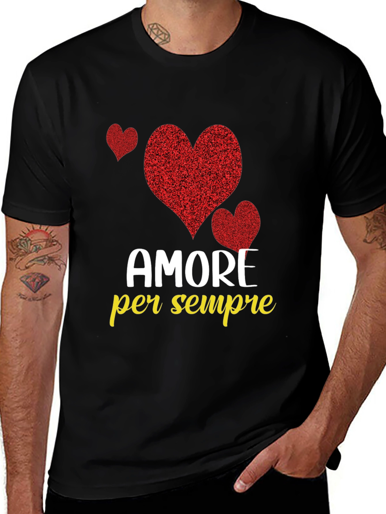 Amore per Sempre T-Shirt - Italian Love Forever Tee