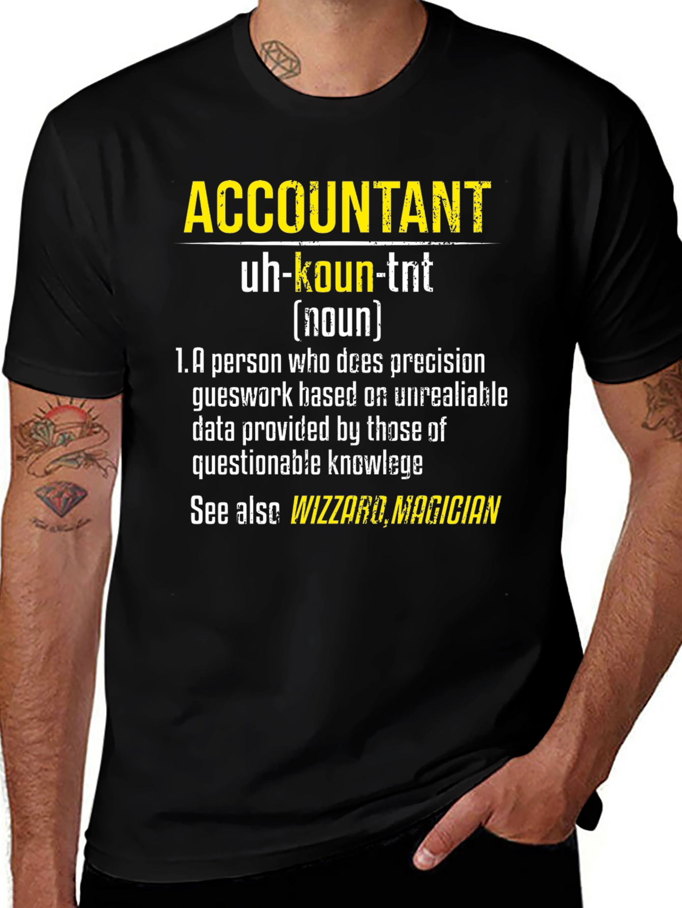 Variant 13 of Accountant Definition Graphic Tee - Funny Accountant Gift