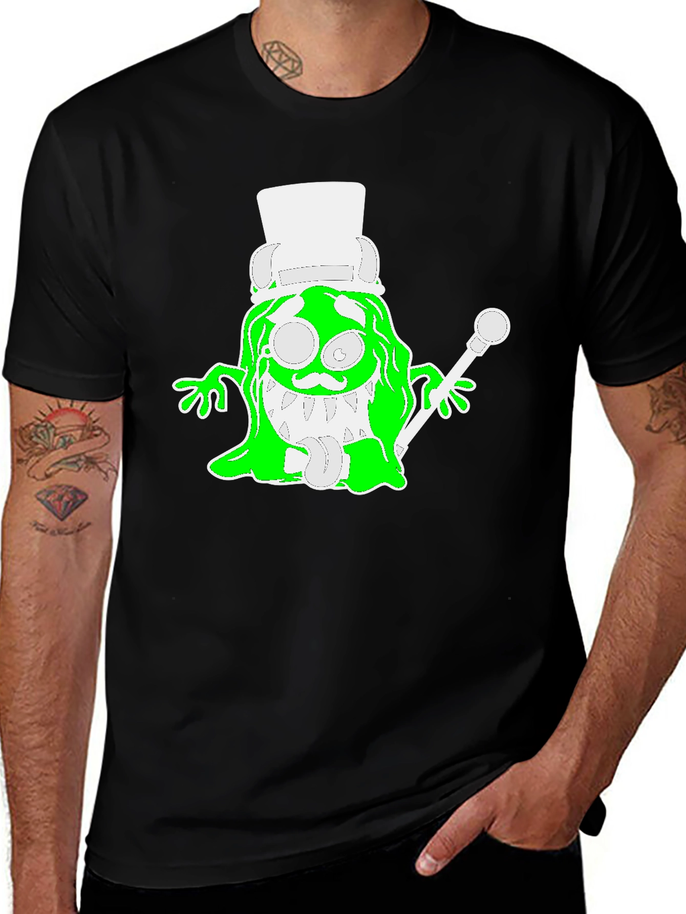 Variant 9 of Funny Green Cartoon Monster T-Shirt