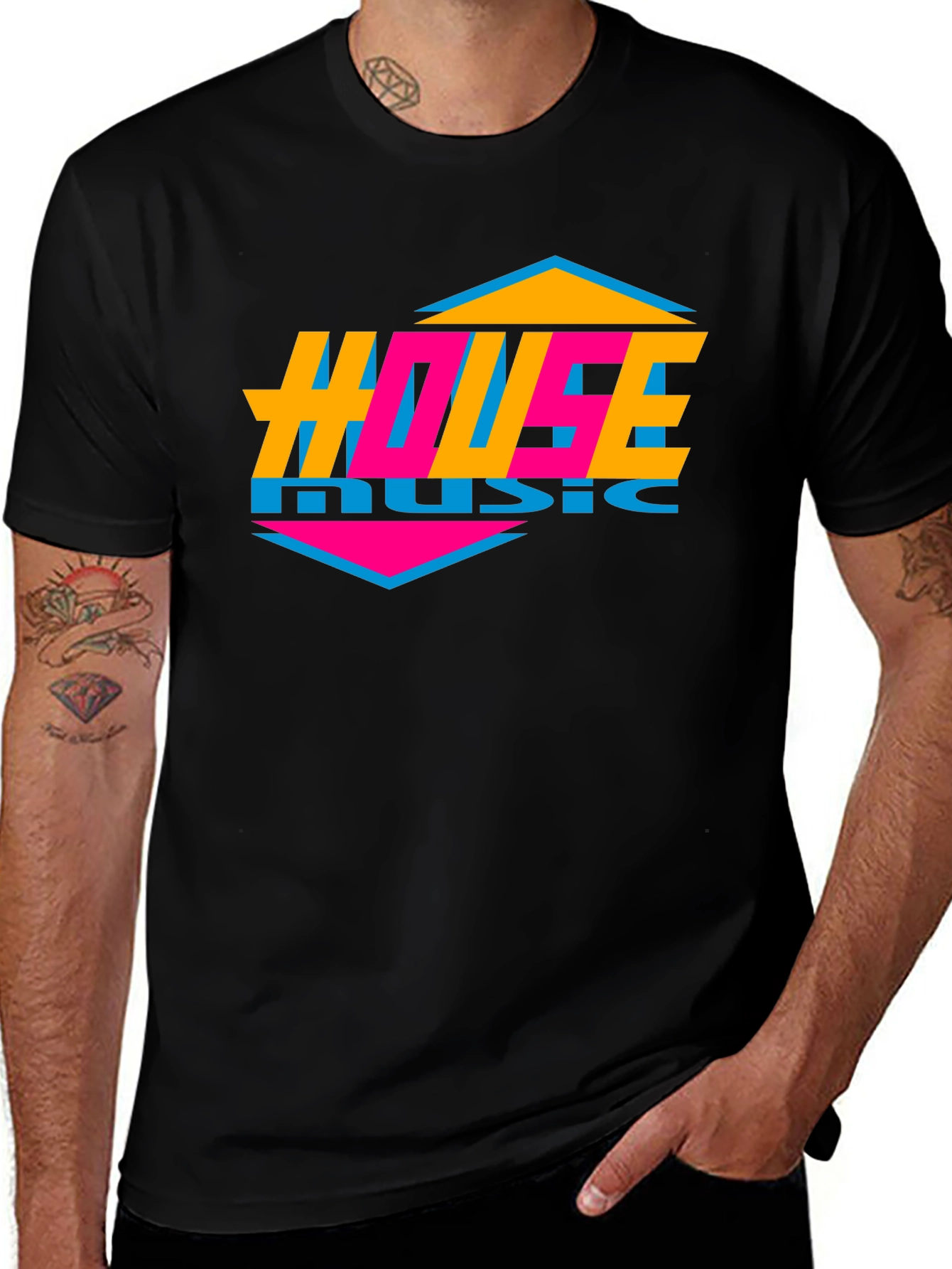 Variant 3 of Retro House Music T-Shirt - Vintage 80s Style Tee
